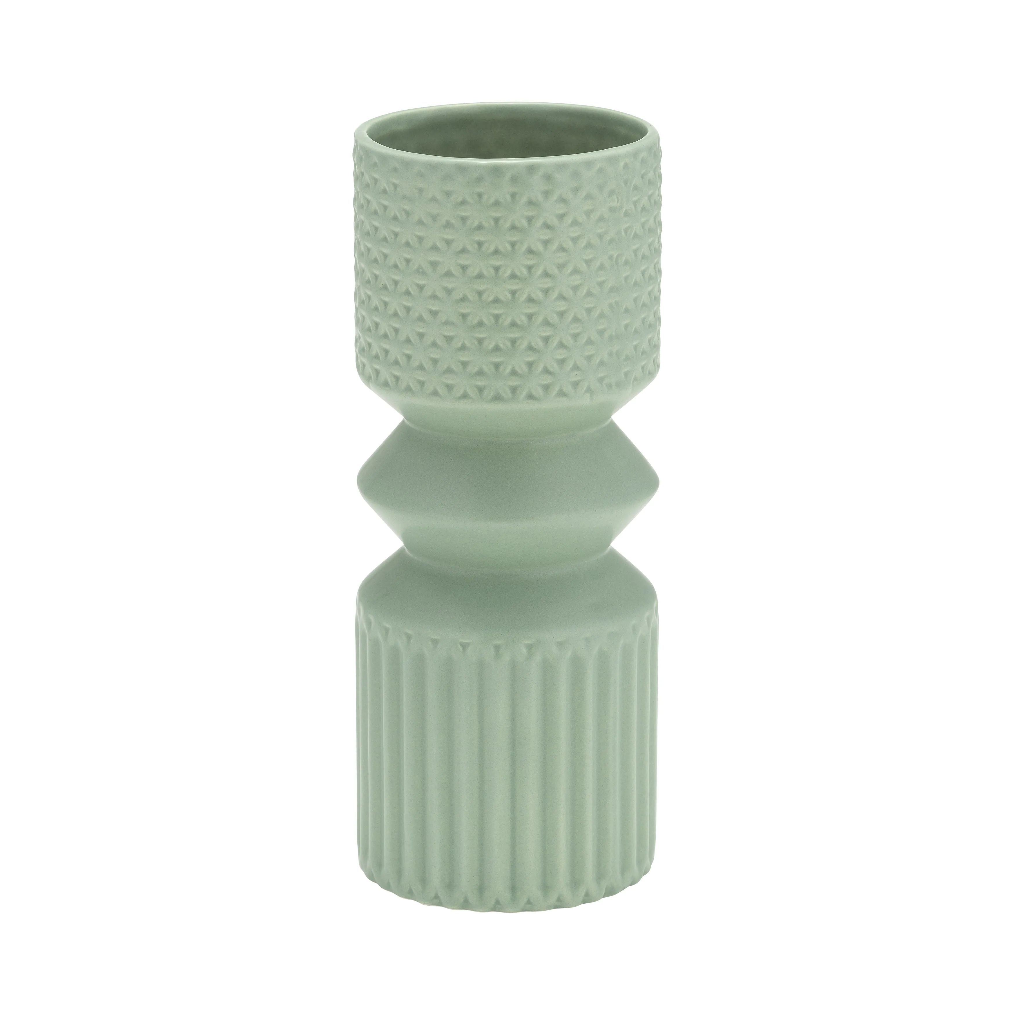 10" MALLET VASE, DARK SAGE