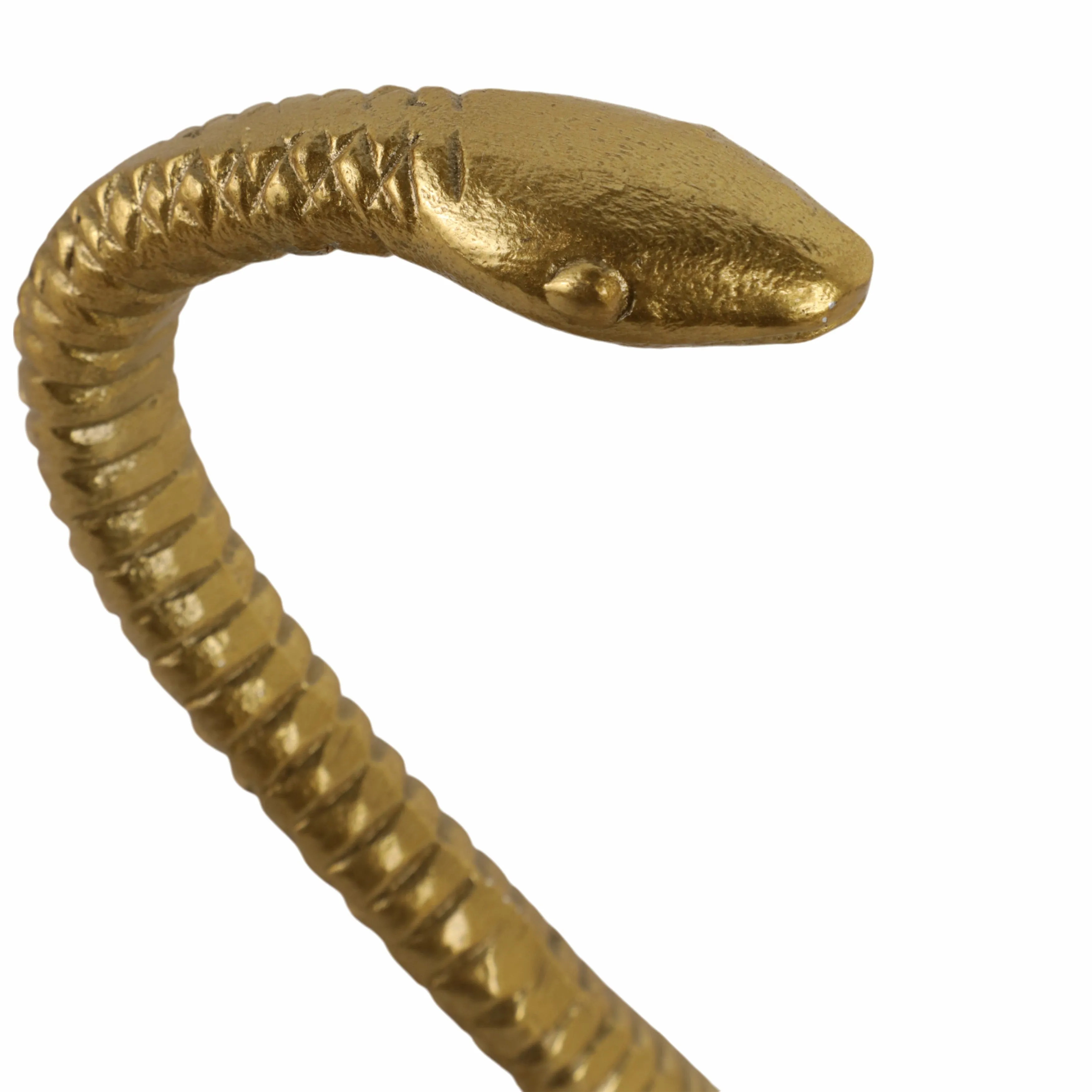 10" Tall Snake Tabletop D?cor, Gold