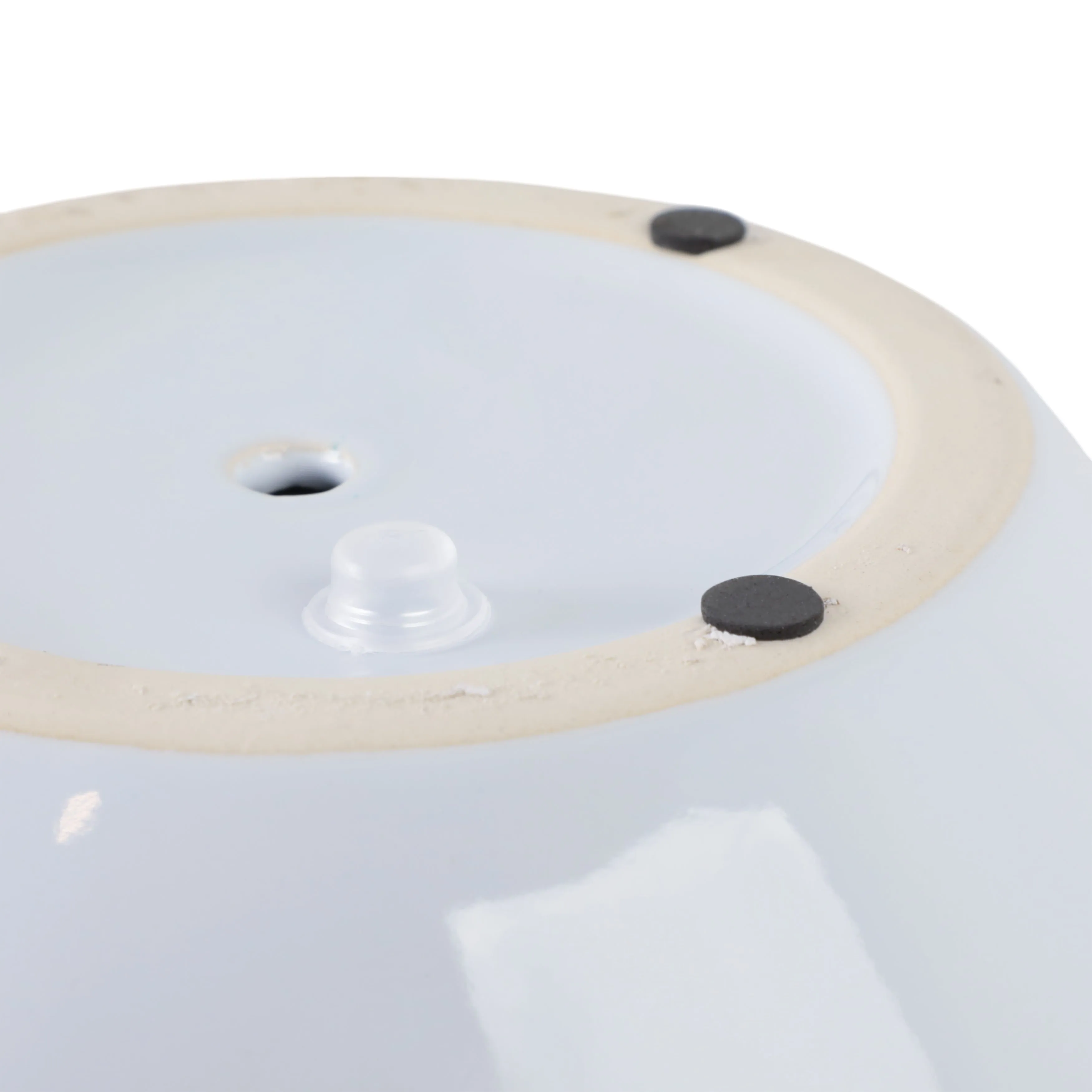 10" Tapered Bubble Planter, White