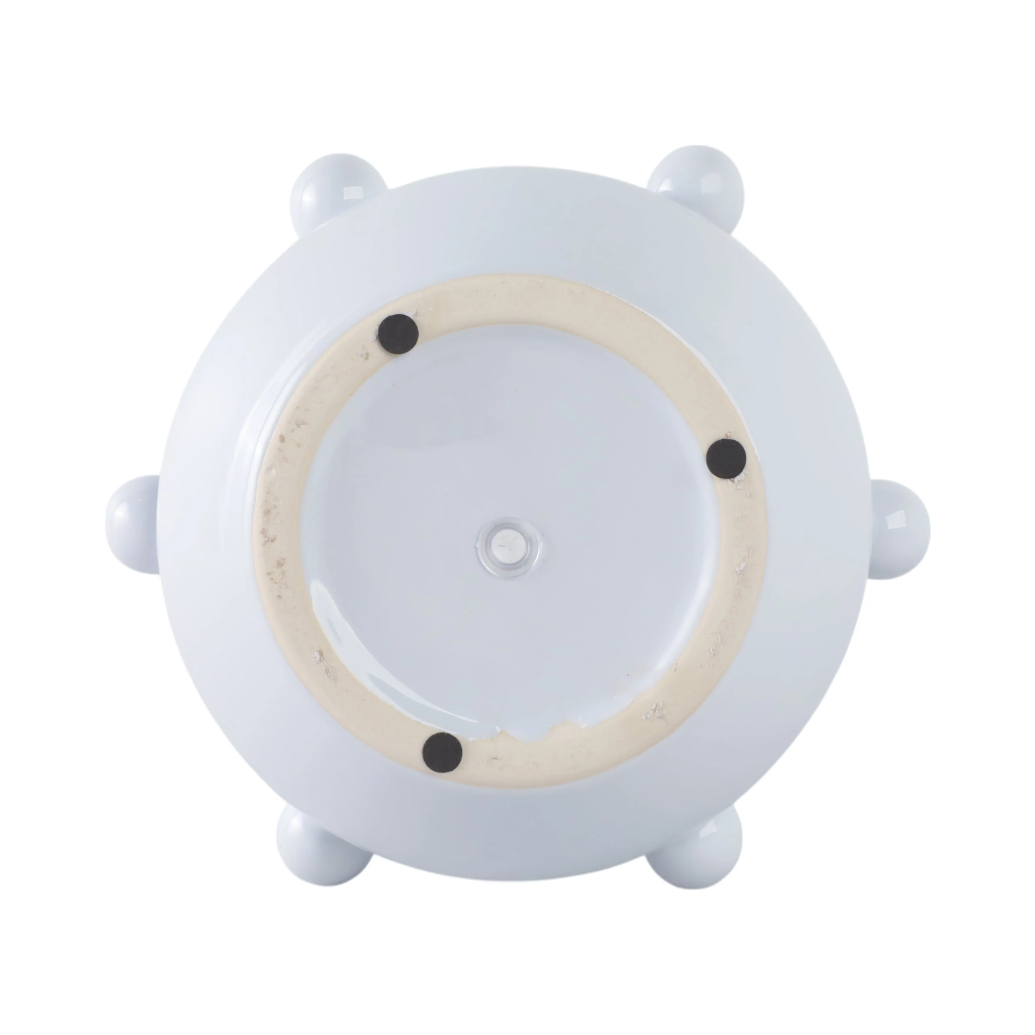 10" Tapered Bubble Planter, White