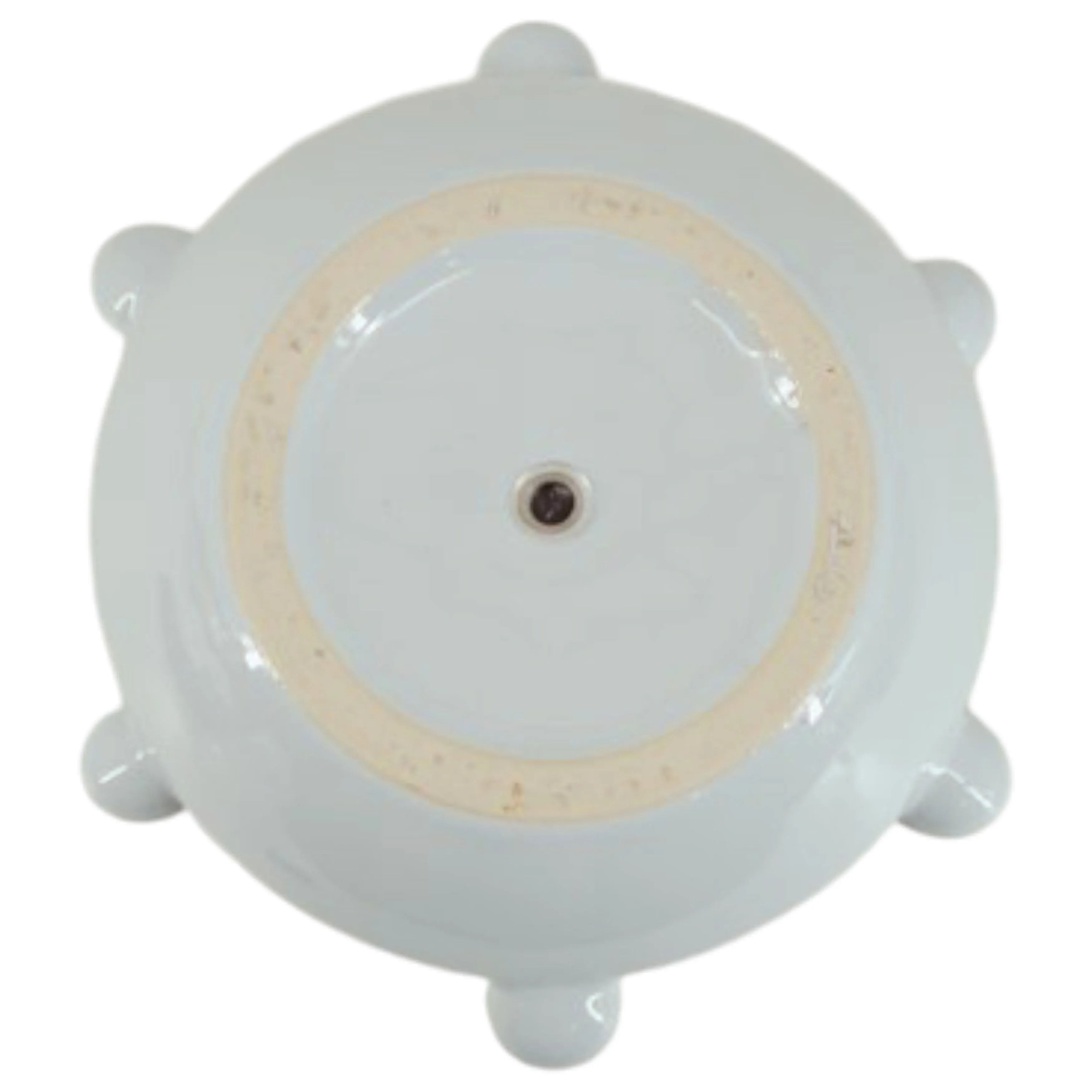 10" Tapered Bubble Planter, White