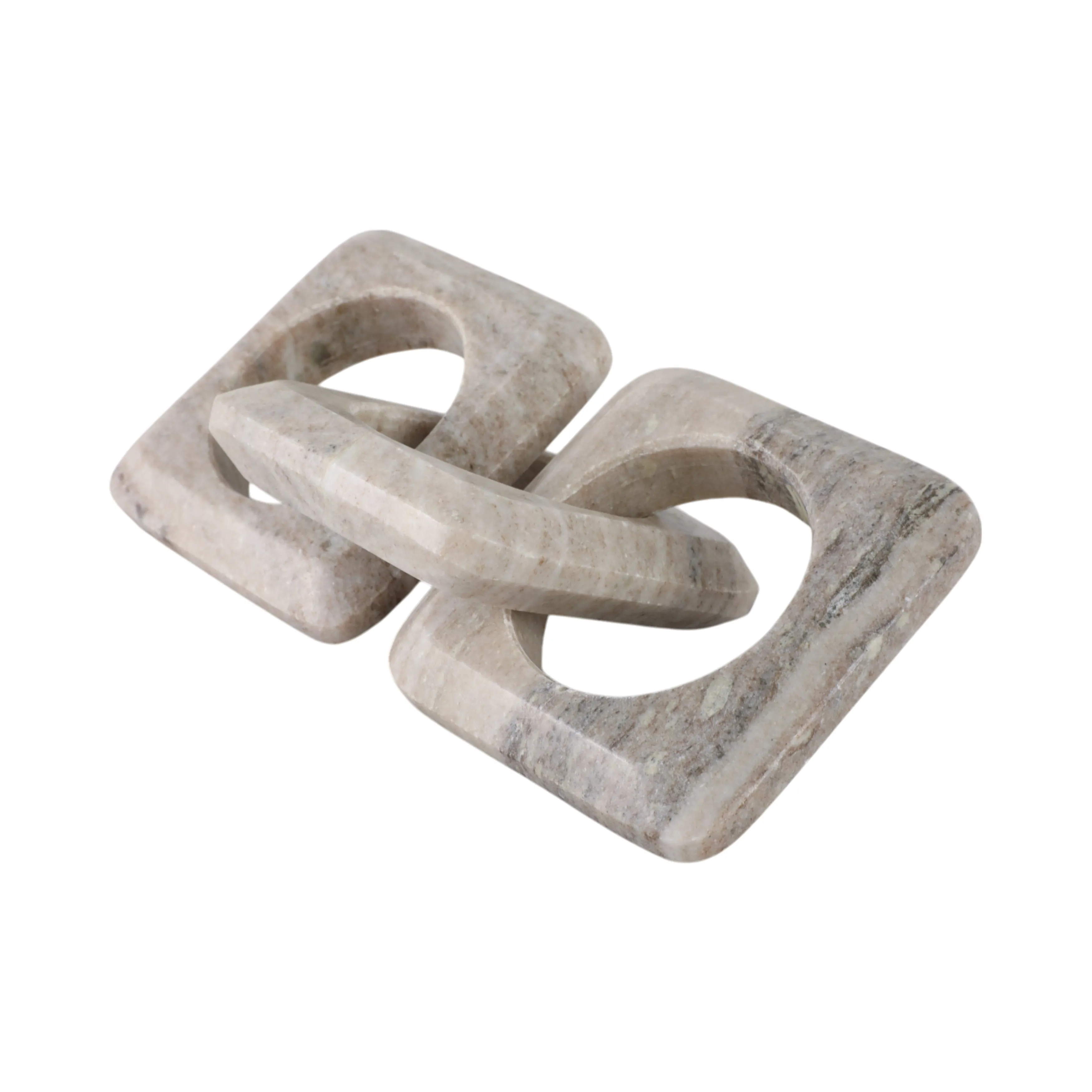 11" 3-link Onyx Marble Chain, Beige