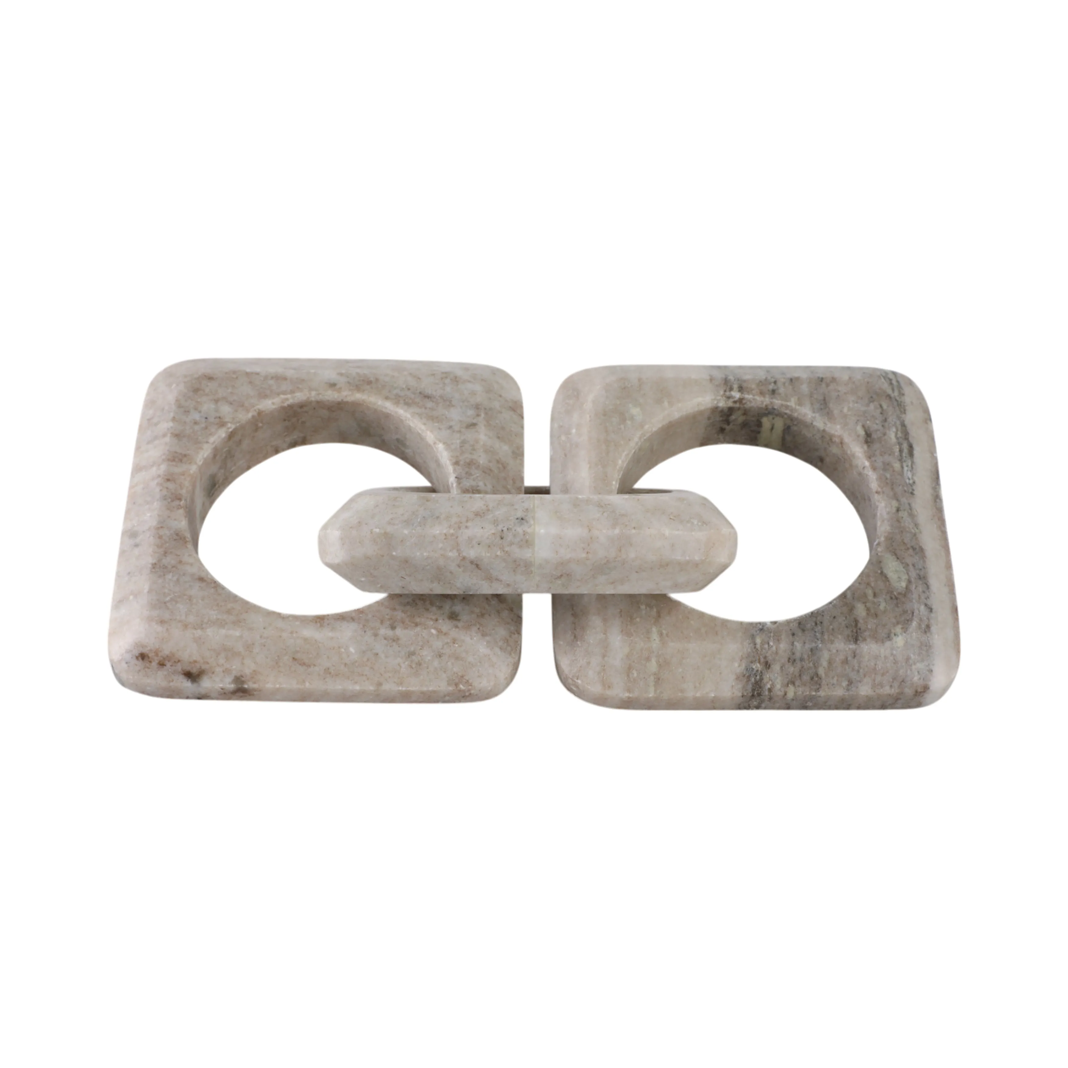 11" 3-link Onyx Marble Chain, Beige