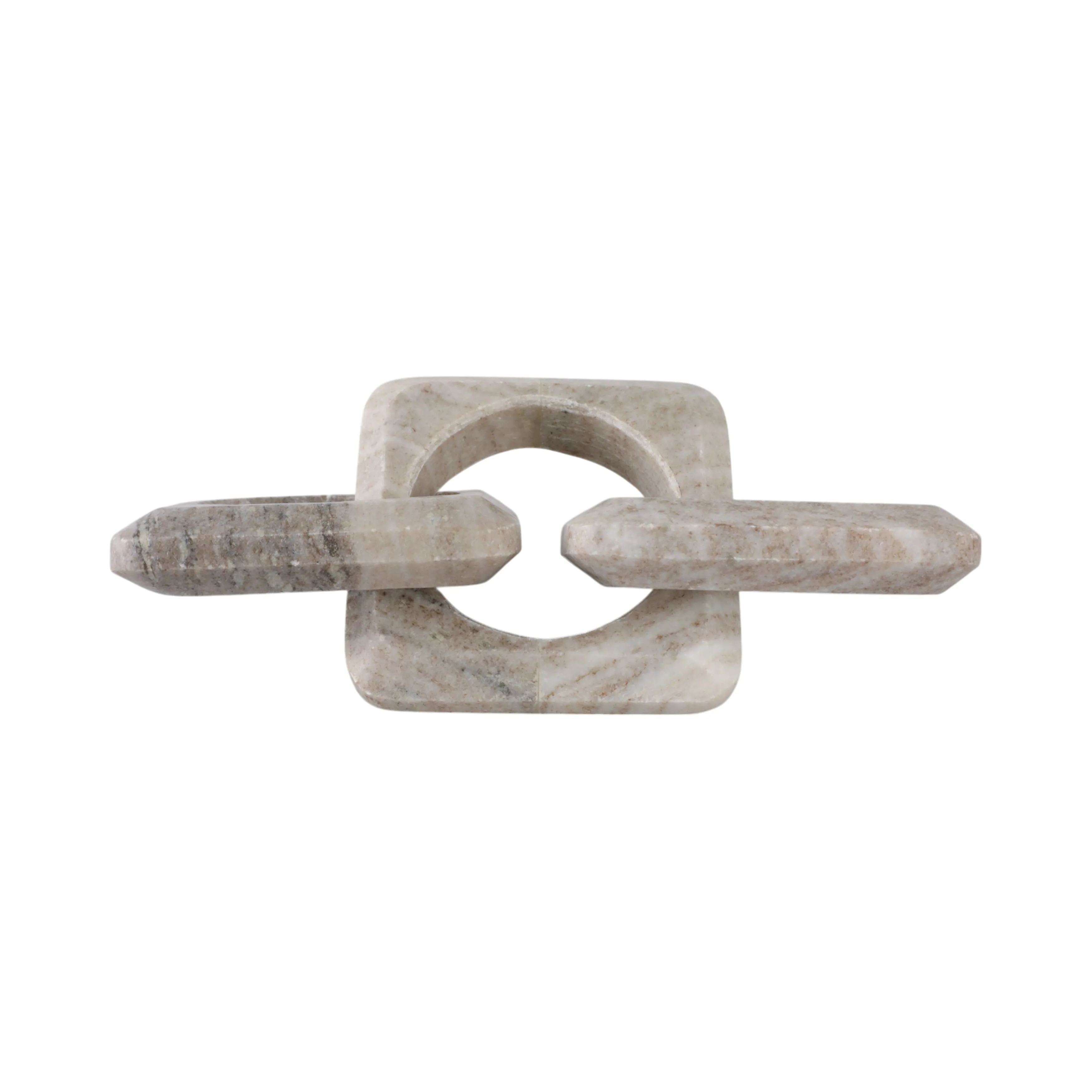 11" 3-link Onyx Marble Chain, Beige