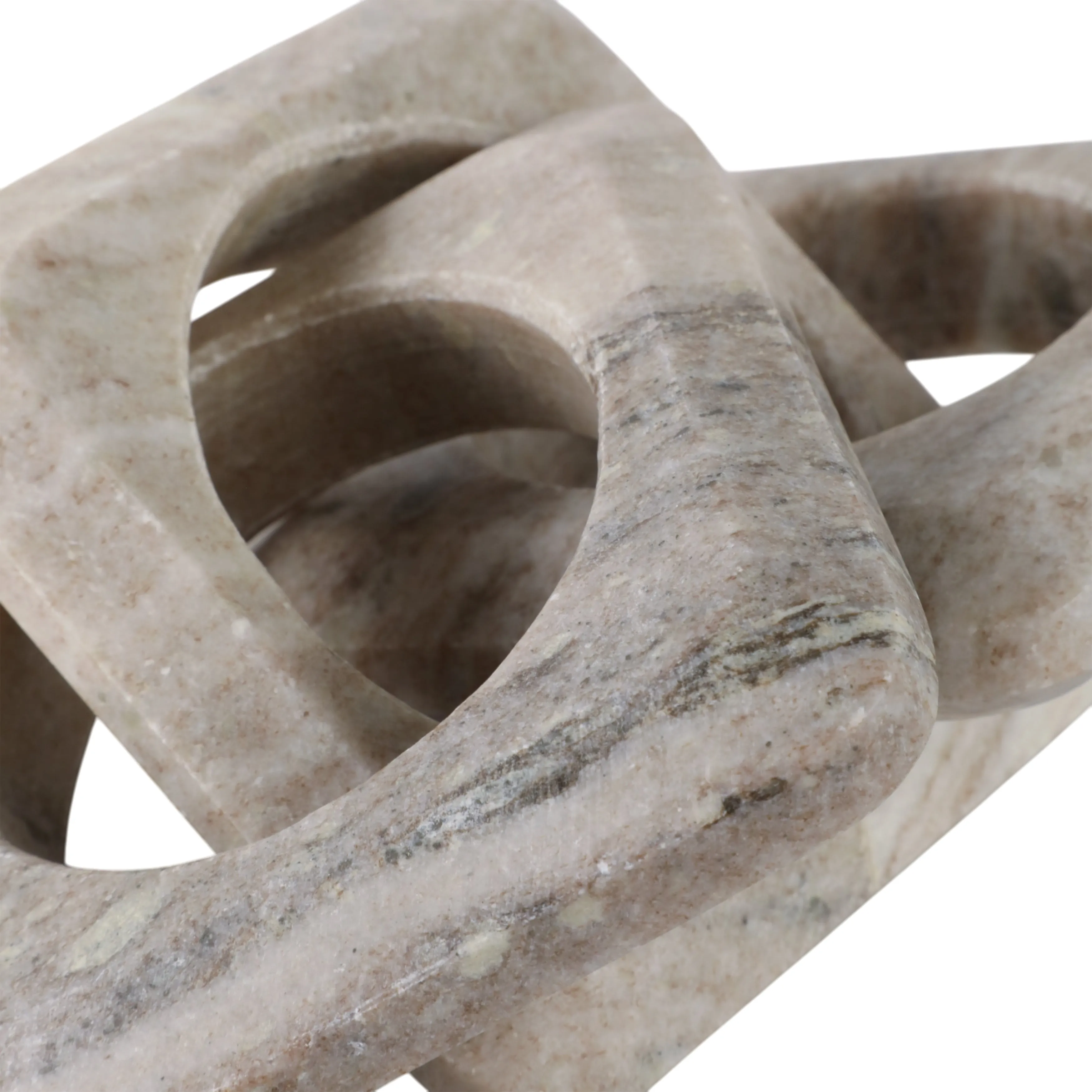 11" 3-link Onyx Marble Chain, Beige