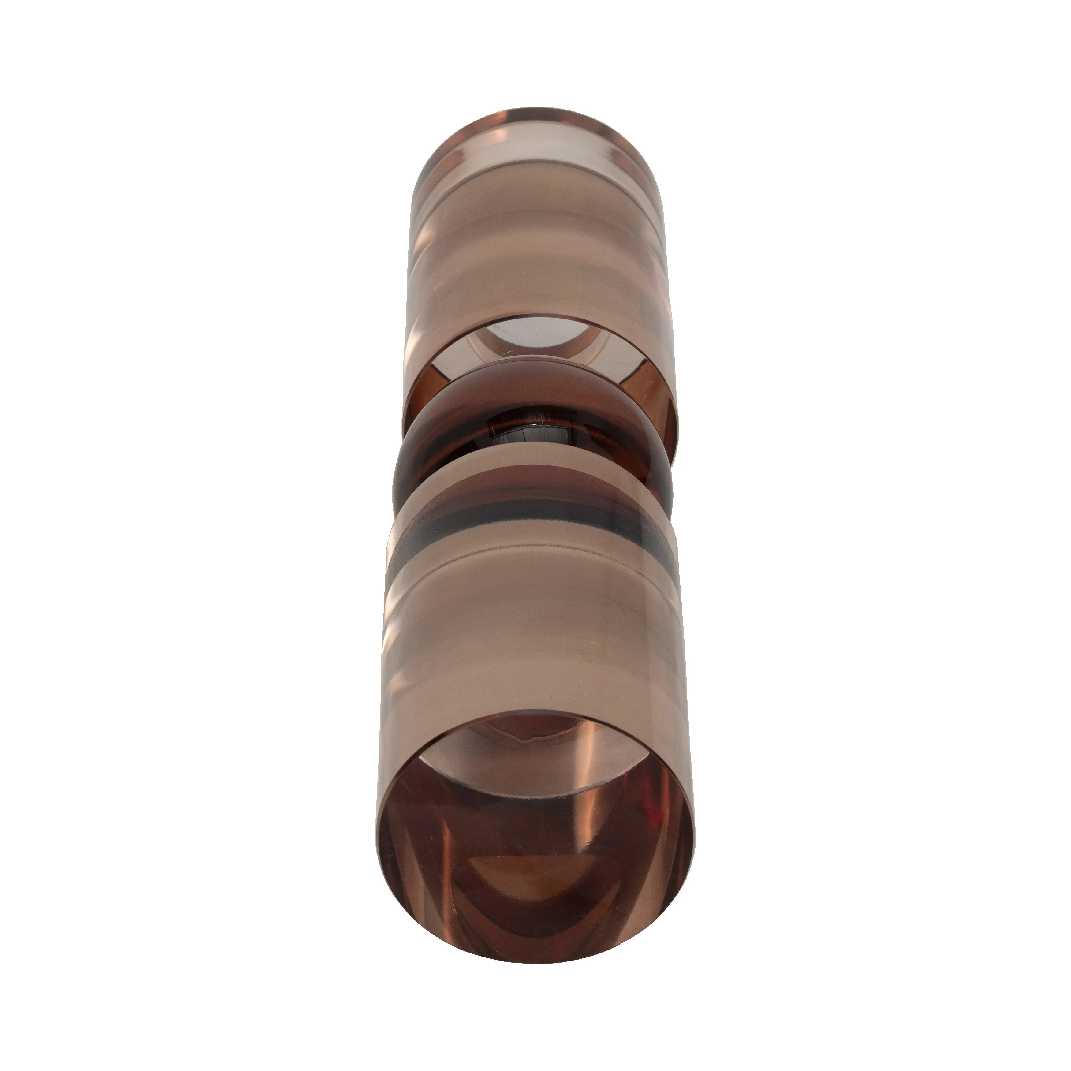 11" MARLA SMALL BRONZE CRYSTAL CANDLESTICK