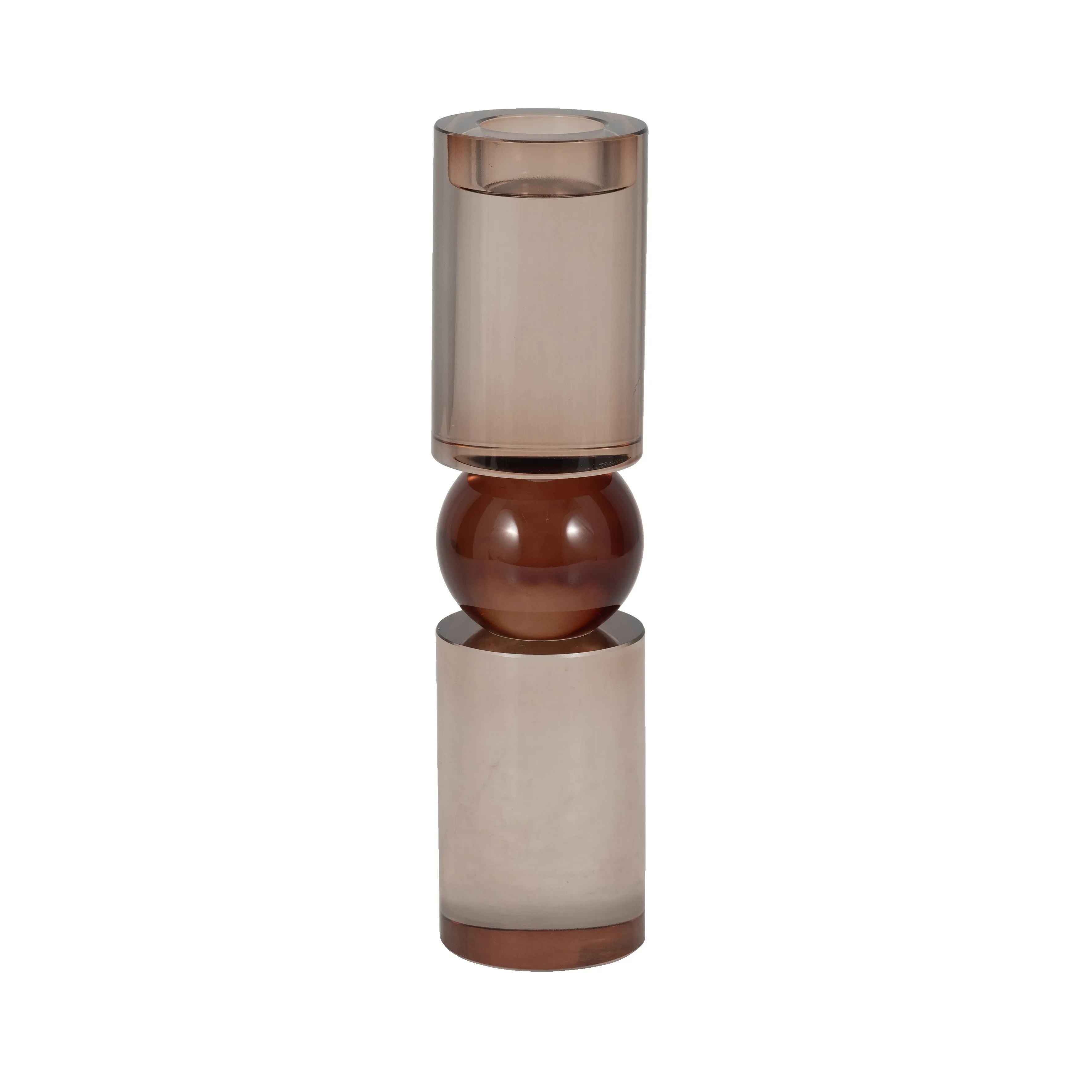 11" MARLA SMALL BRONZE CRYSTAL CANDLESTICK