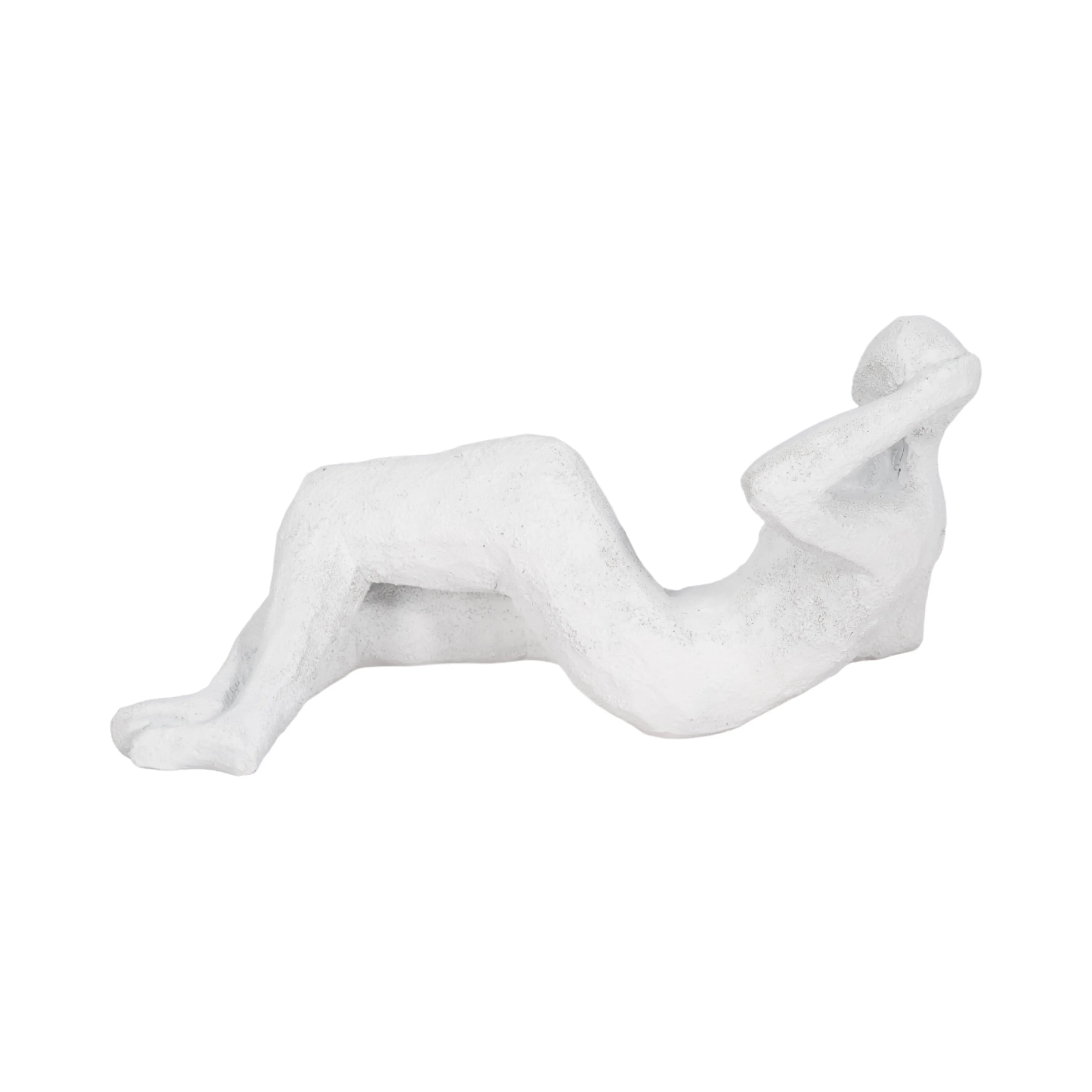 11" Paint Me Pose Rough Texture, White