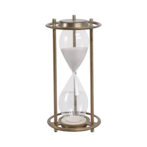 11" Verlice Bronze Metal Hourglass