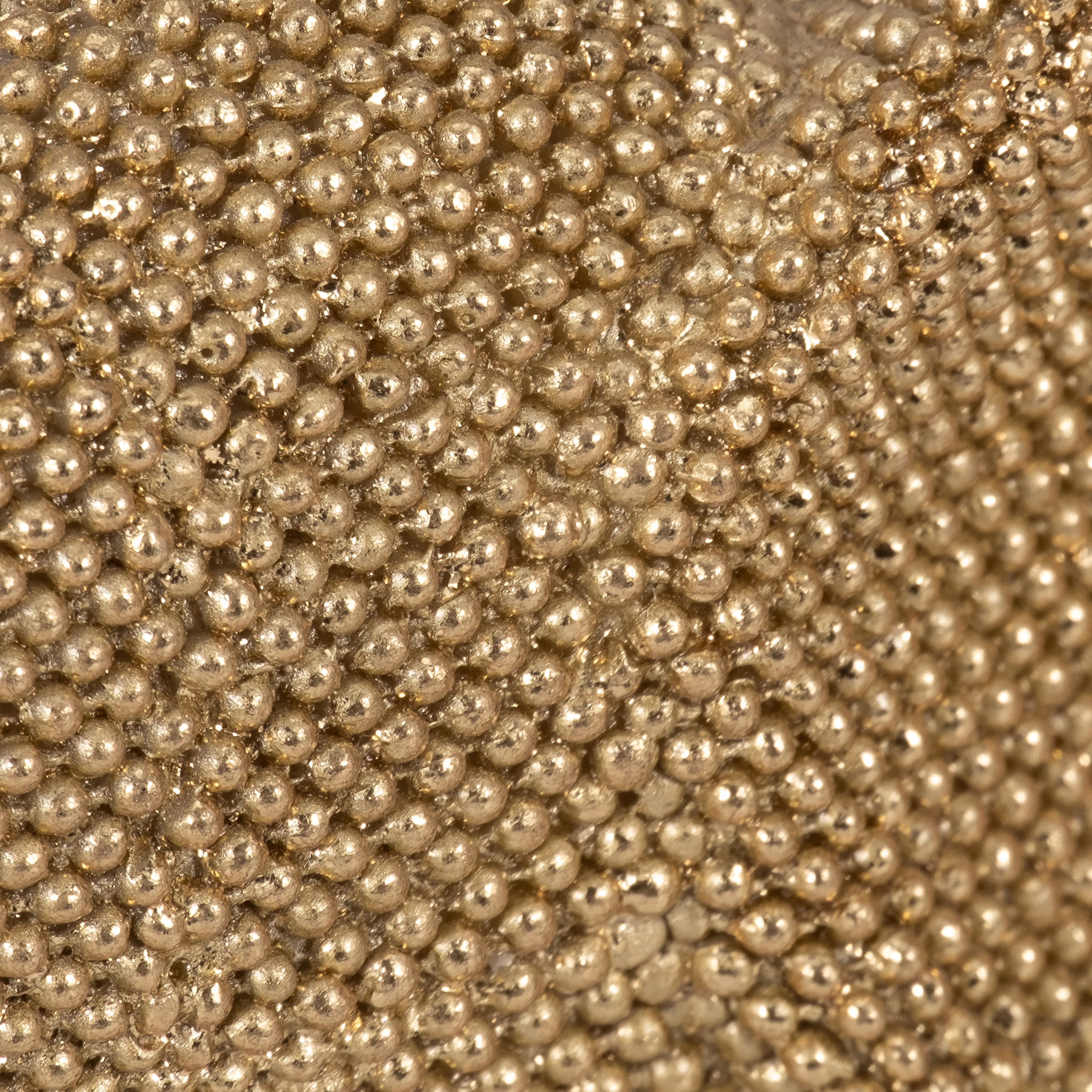 12" Beaded Elephant, Gold