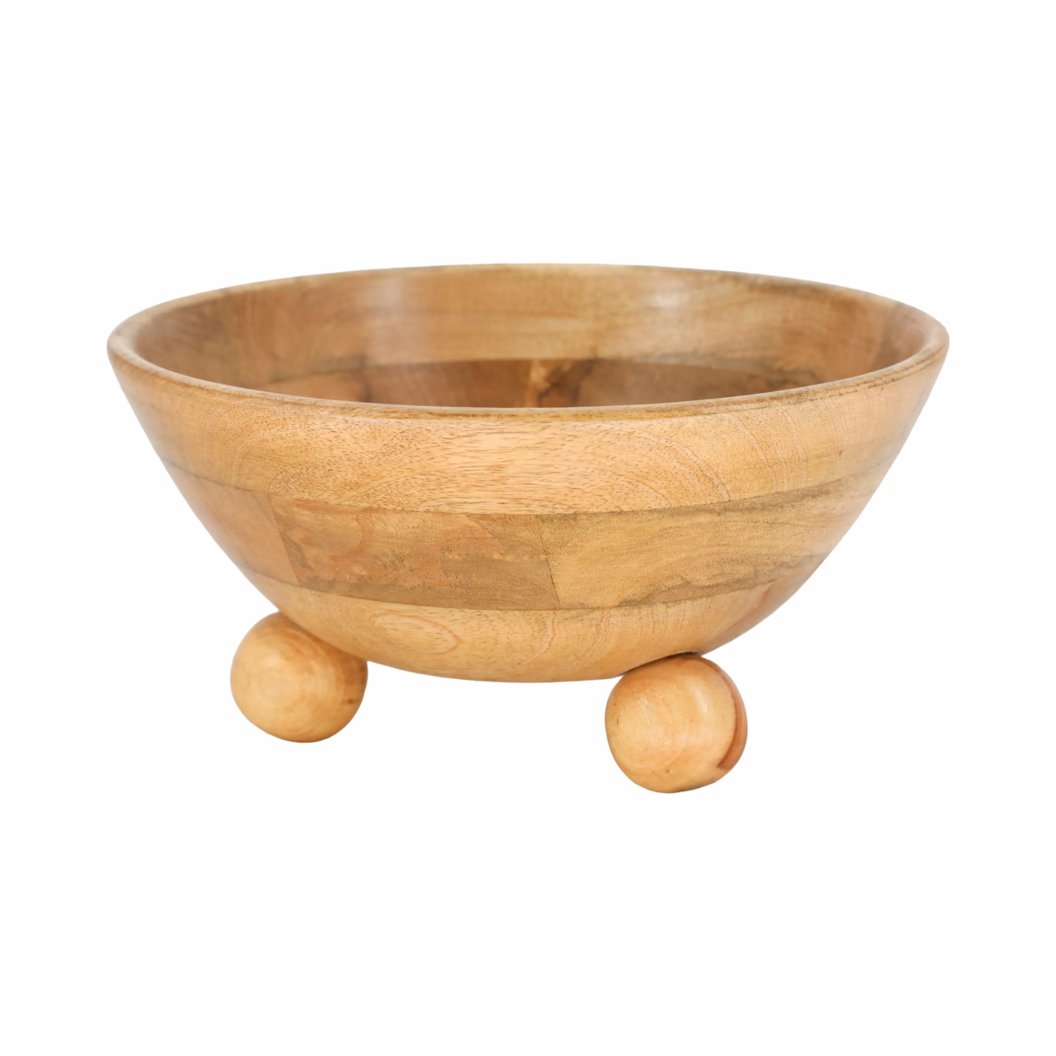 12" Bowl With Ball Feet, Nat
