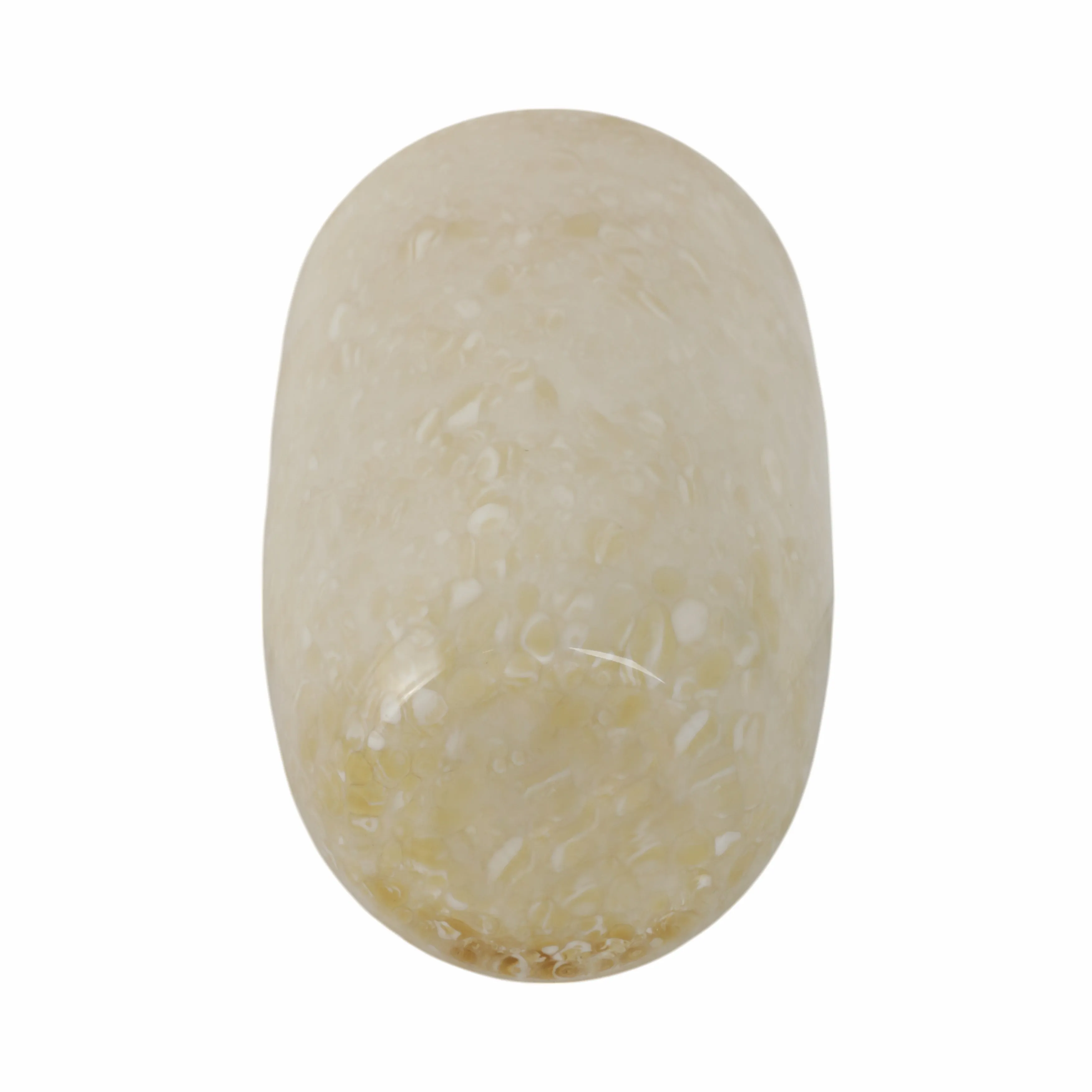 12" Durban Large Cream Glass Vase