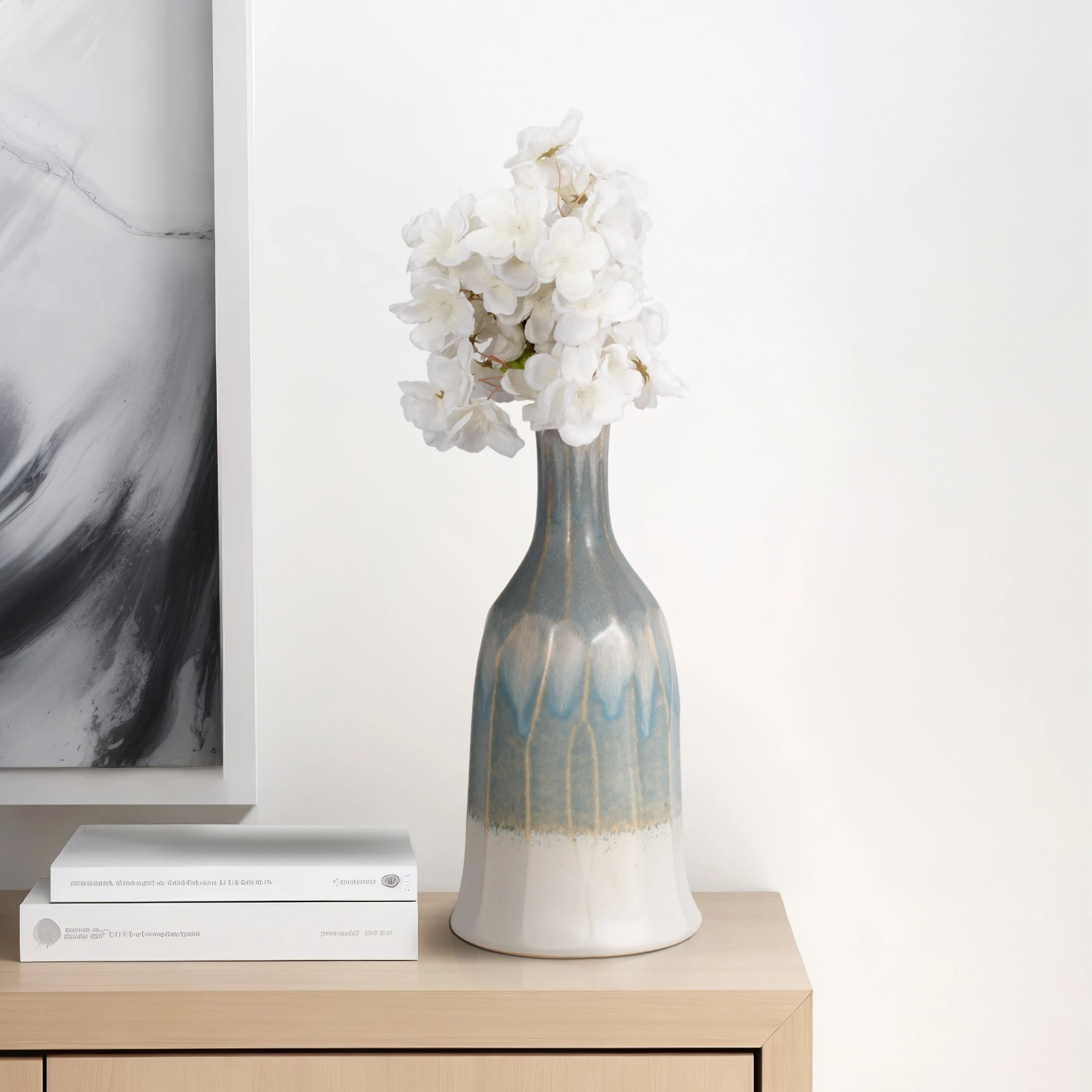 12" Estella Medium Blue Bottle