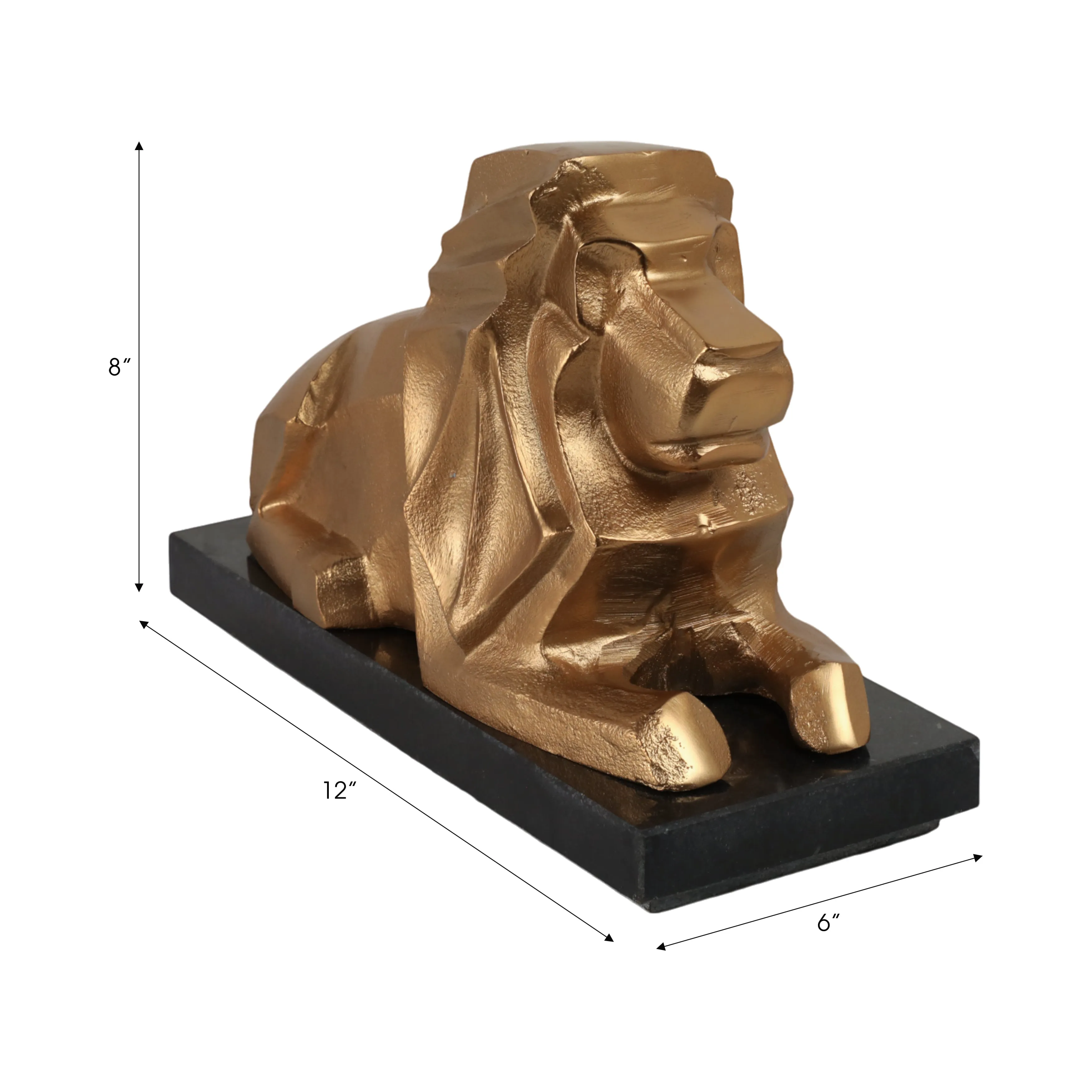 12" Nairobi Lion Statuary