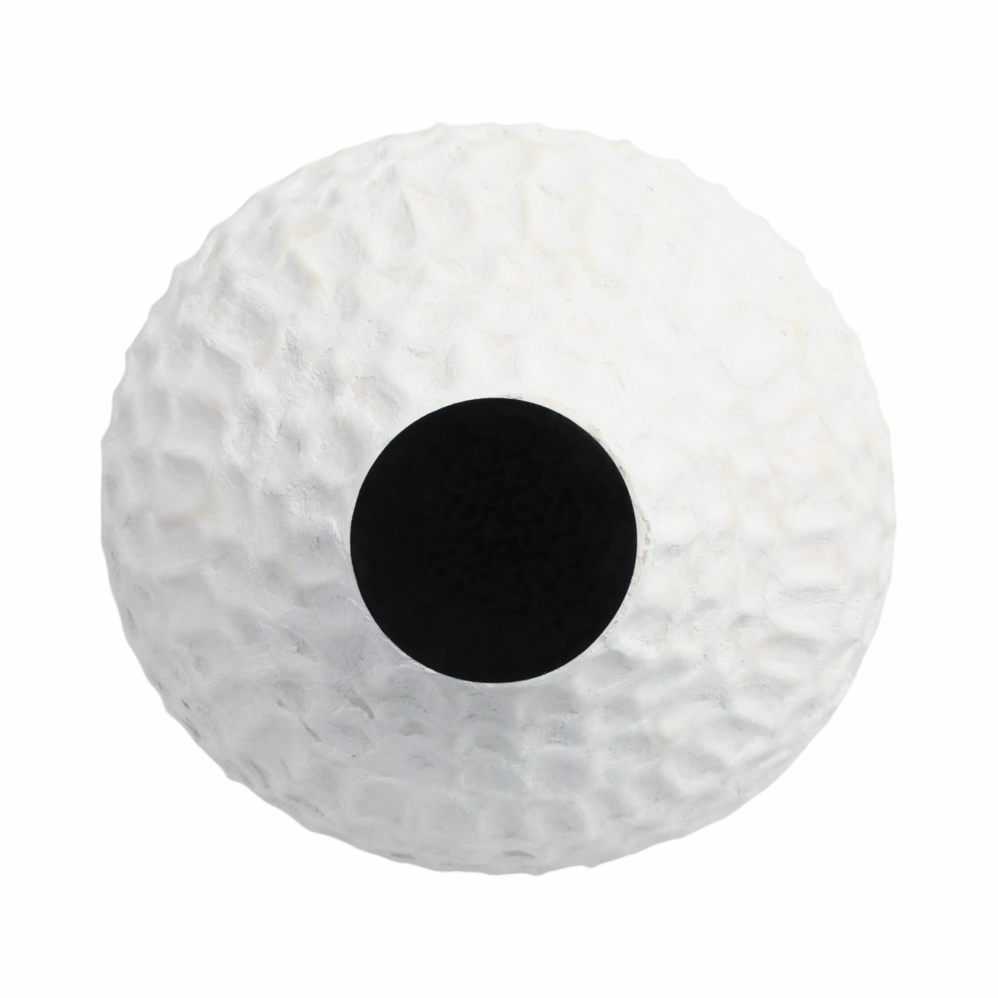 12"callan Small 3d Printed Porcelain Vase, Ivory