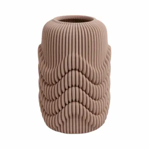 12"ethos Small 3d Printed Porcelain Vase