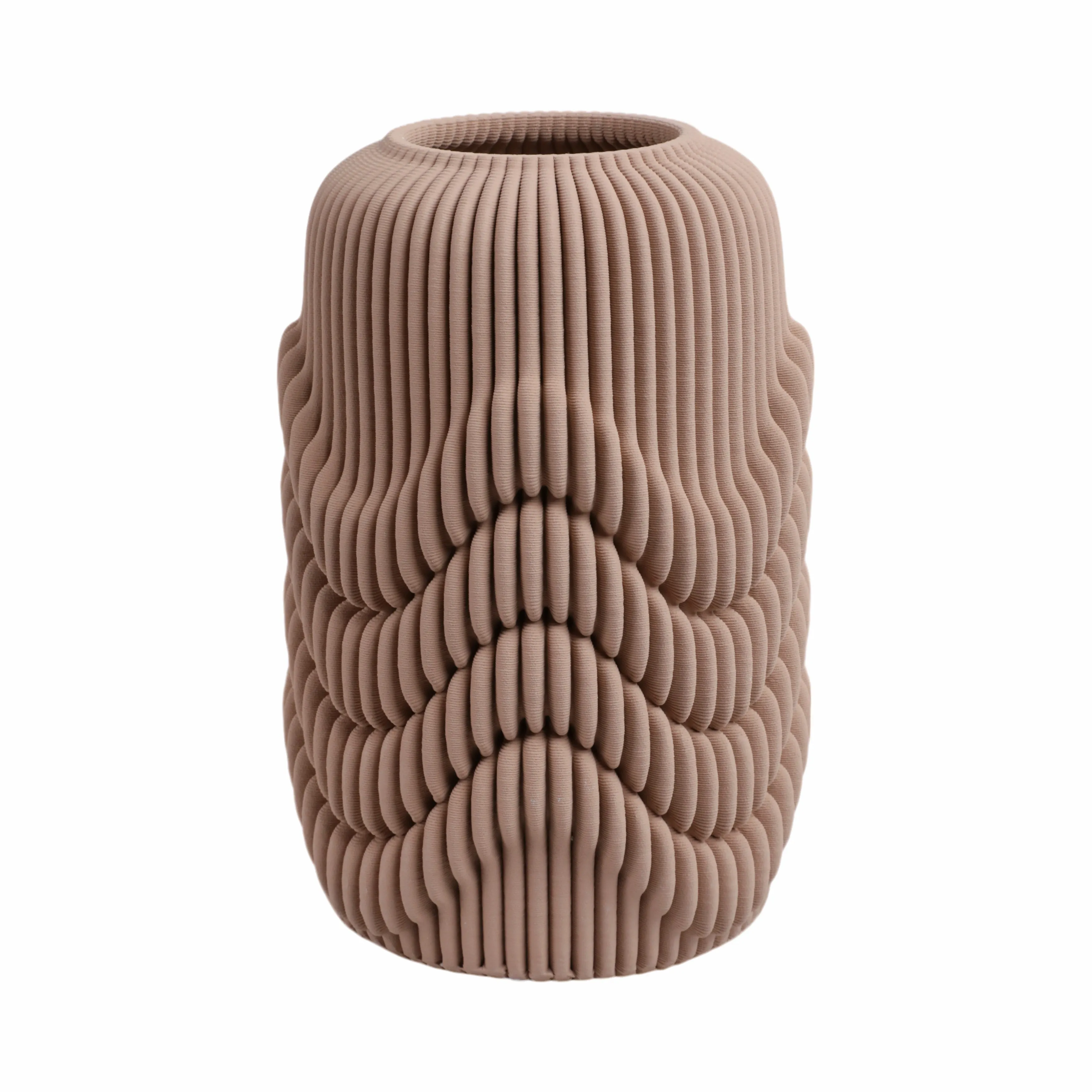 12"ethos Small 3d Printed Porcelain Vase