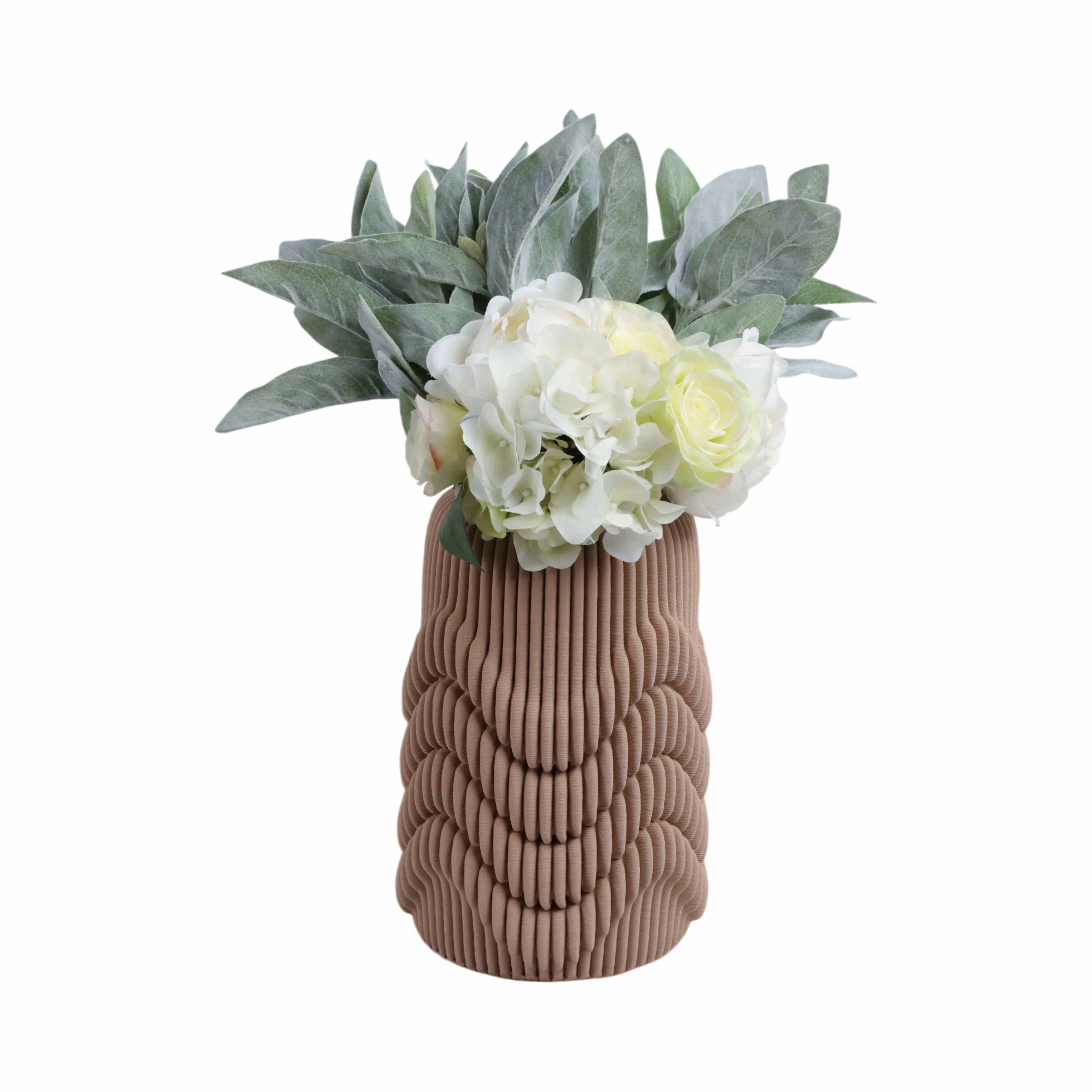 12"ethos Small 3d Printed Porcelain Vase
