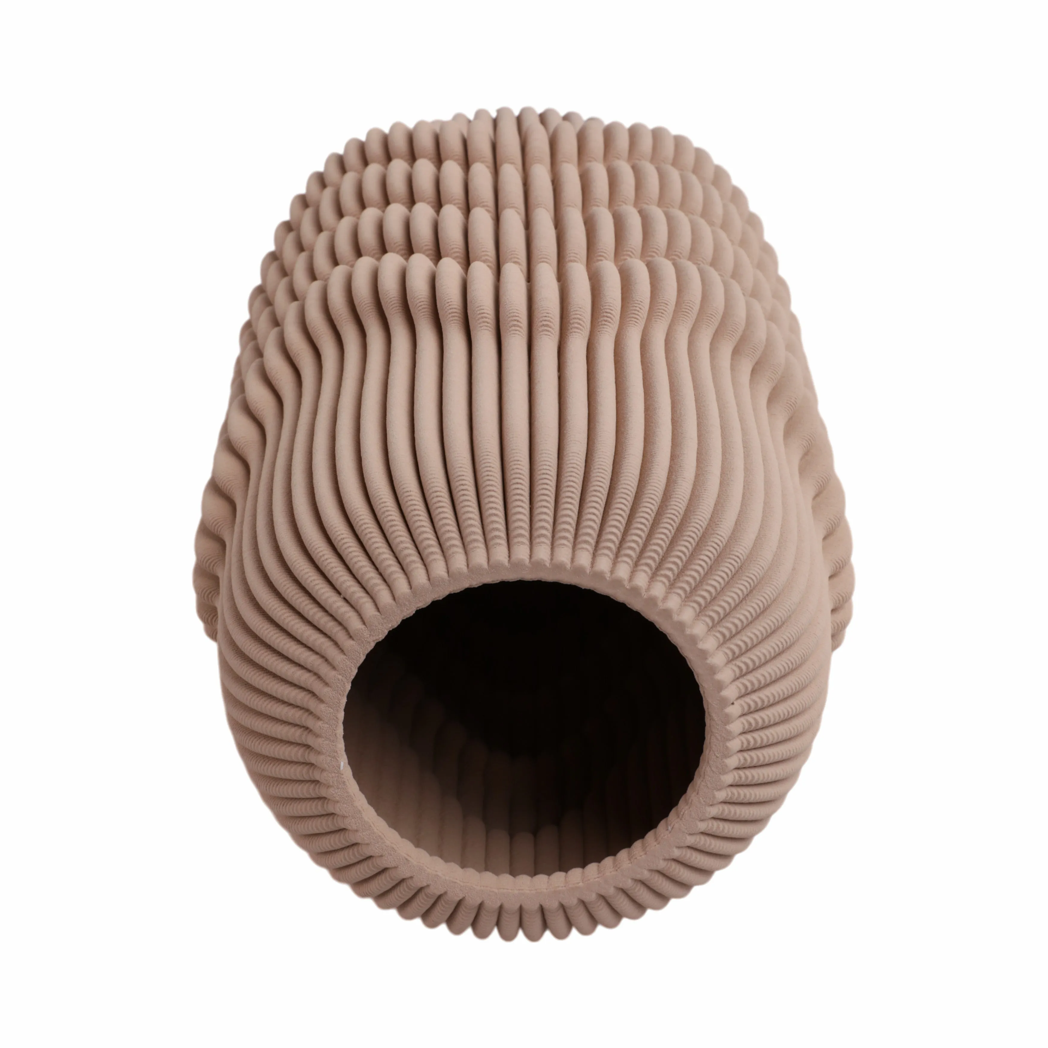12"ethos Small 3d Printed Porcelain Vase