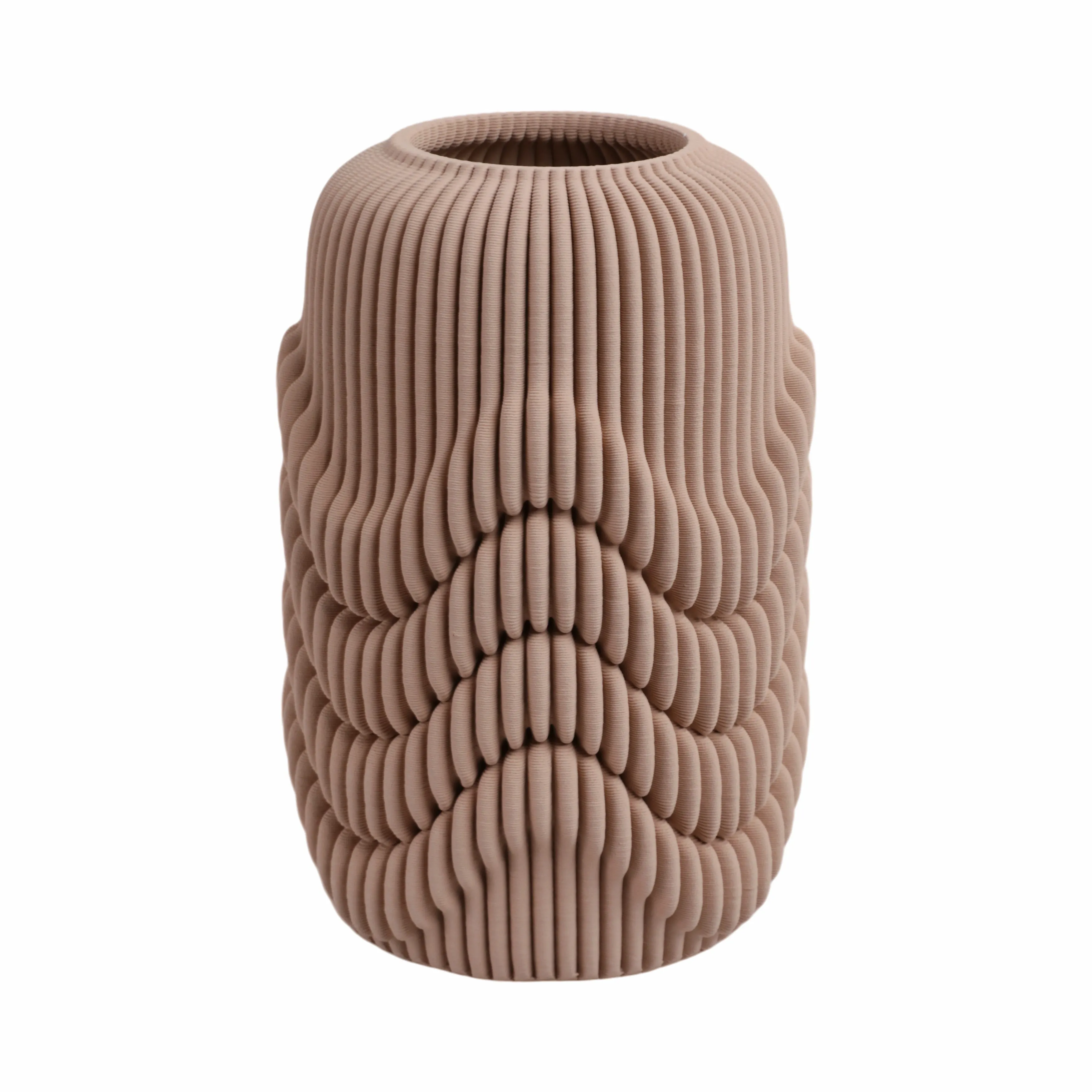 12"ethos Small 3d Printed Porcelain Vase