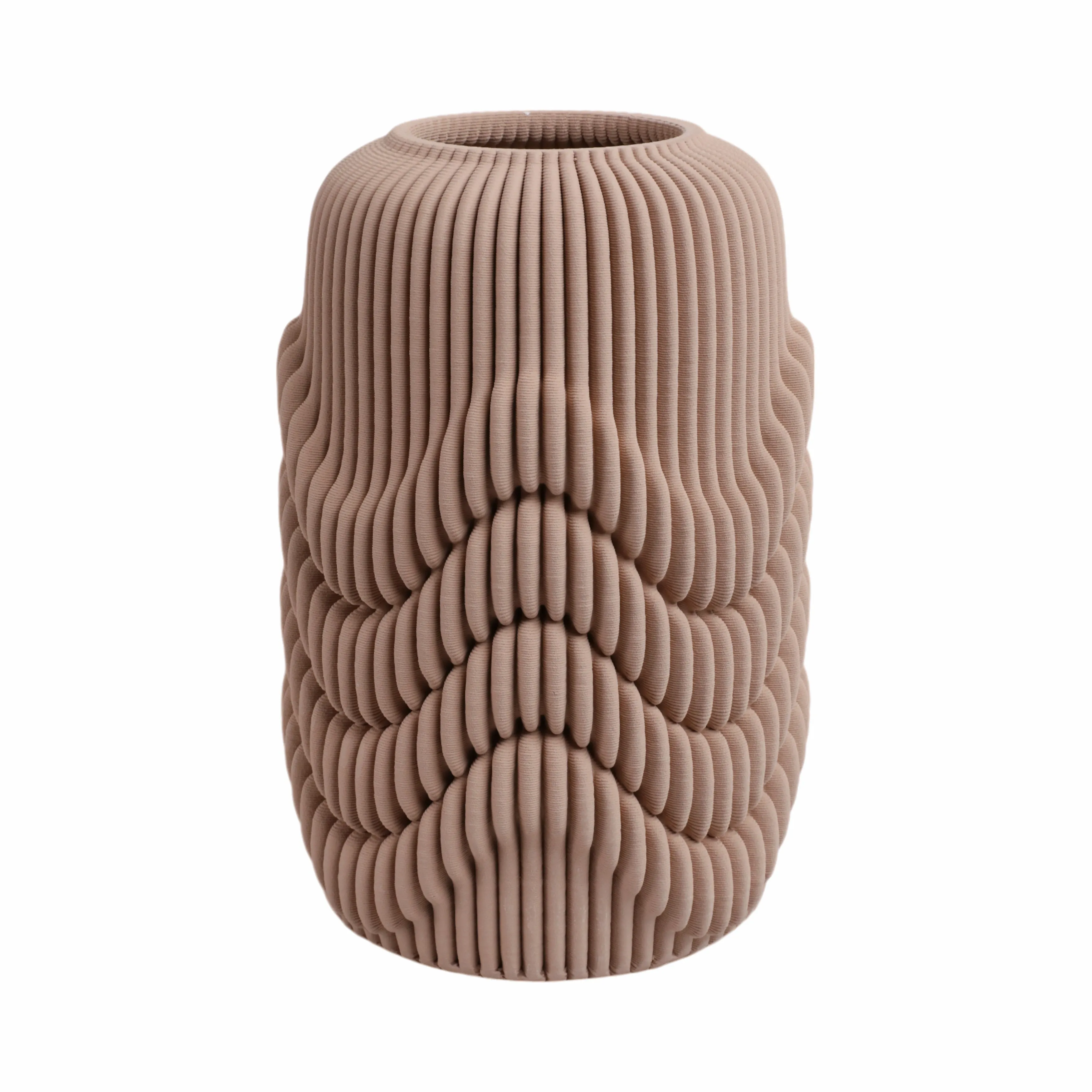 12"ethos Small 3d Printed Porcelain Vase