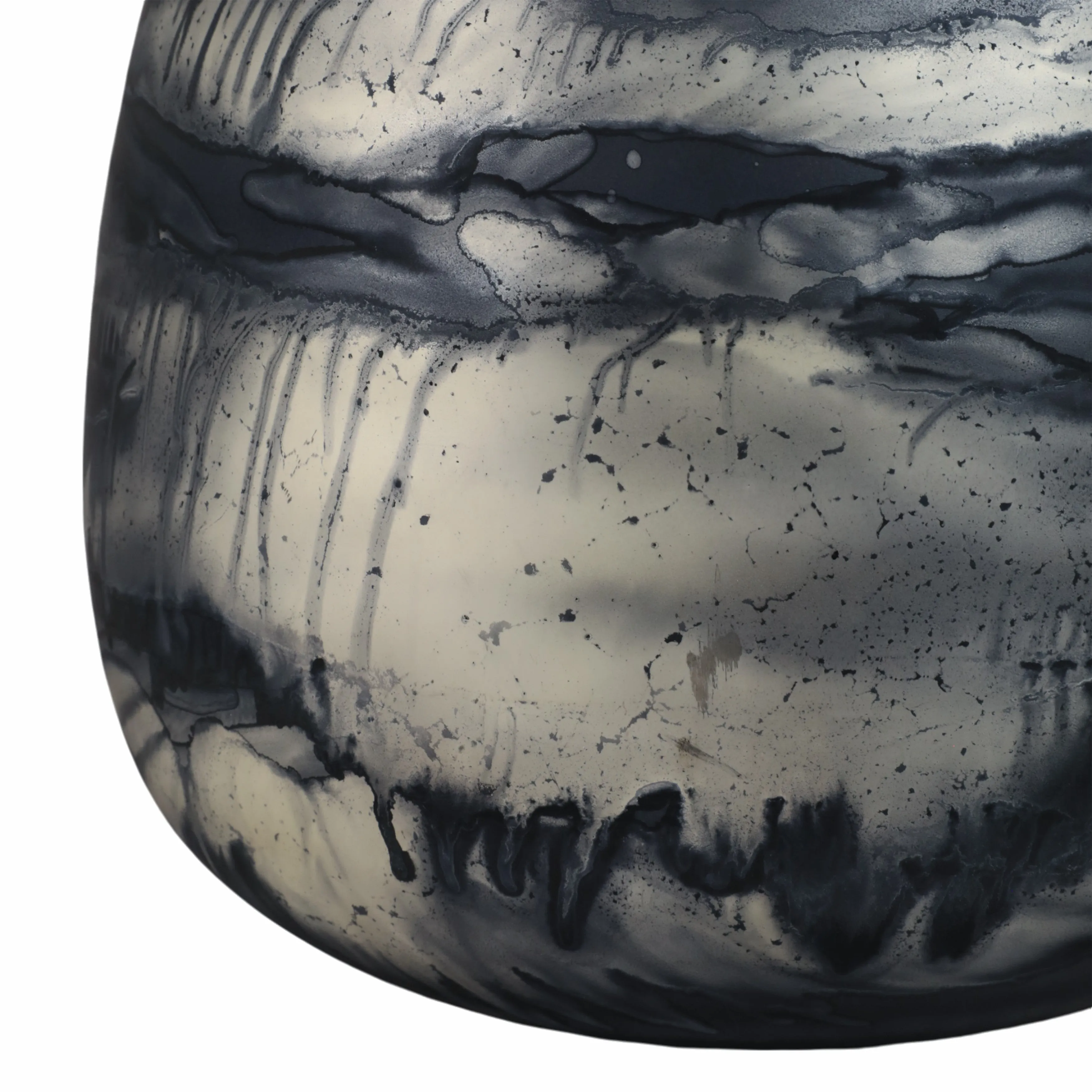 13" Annecy Large Blue Glass Vase