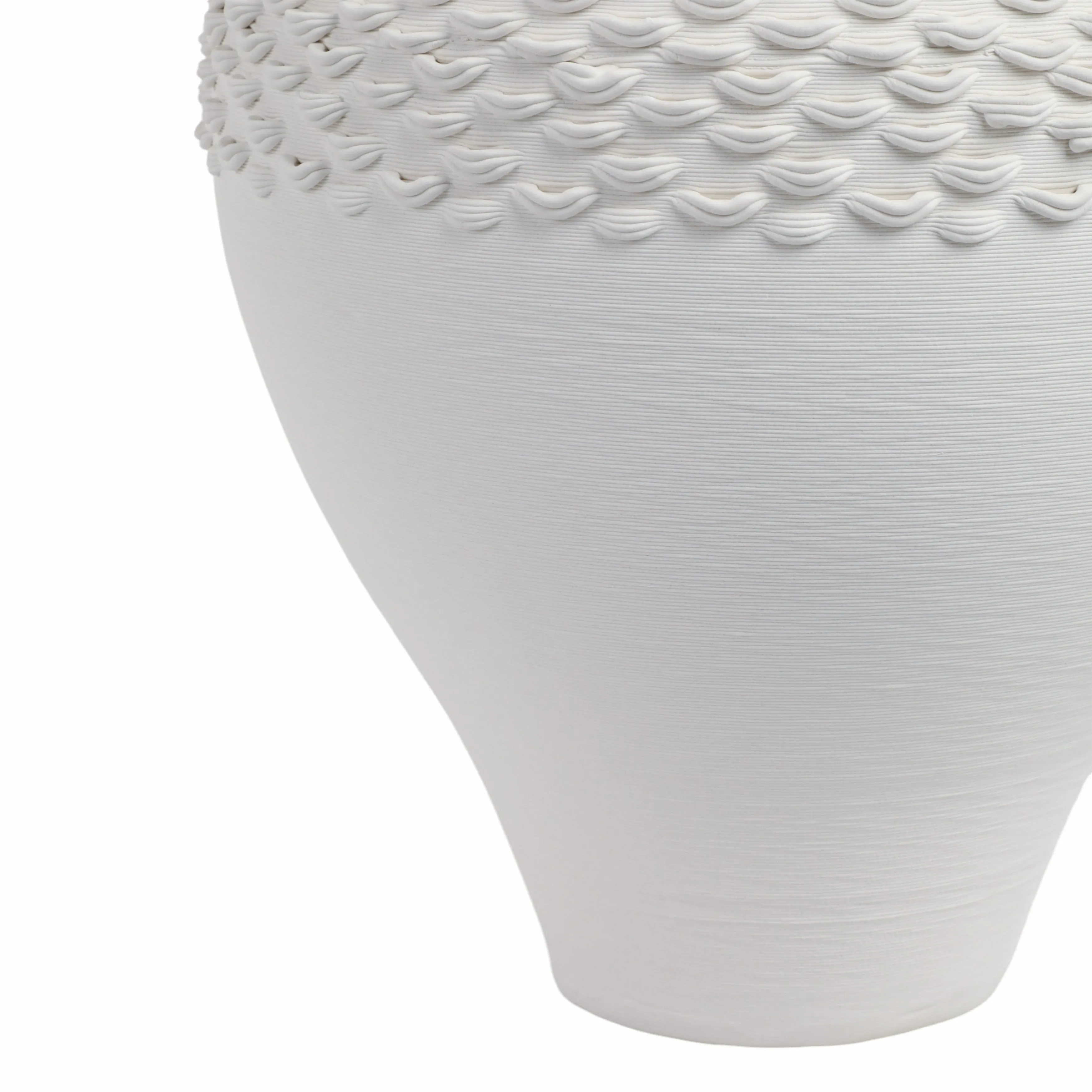 13" Arroyo Lrg Oversized 3d Prntd Porcelain Vase