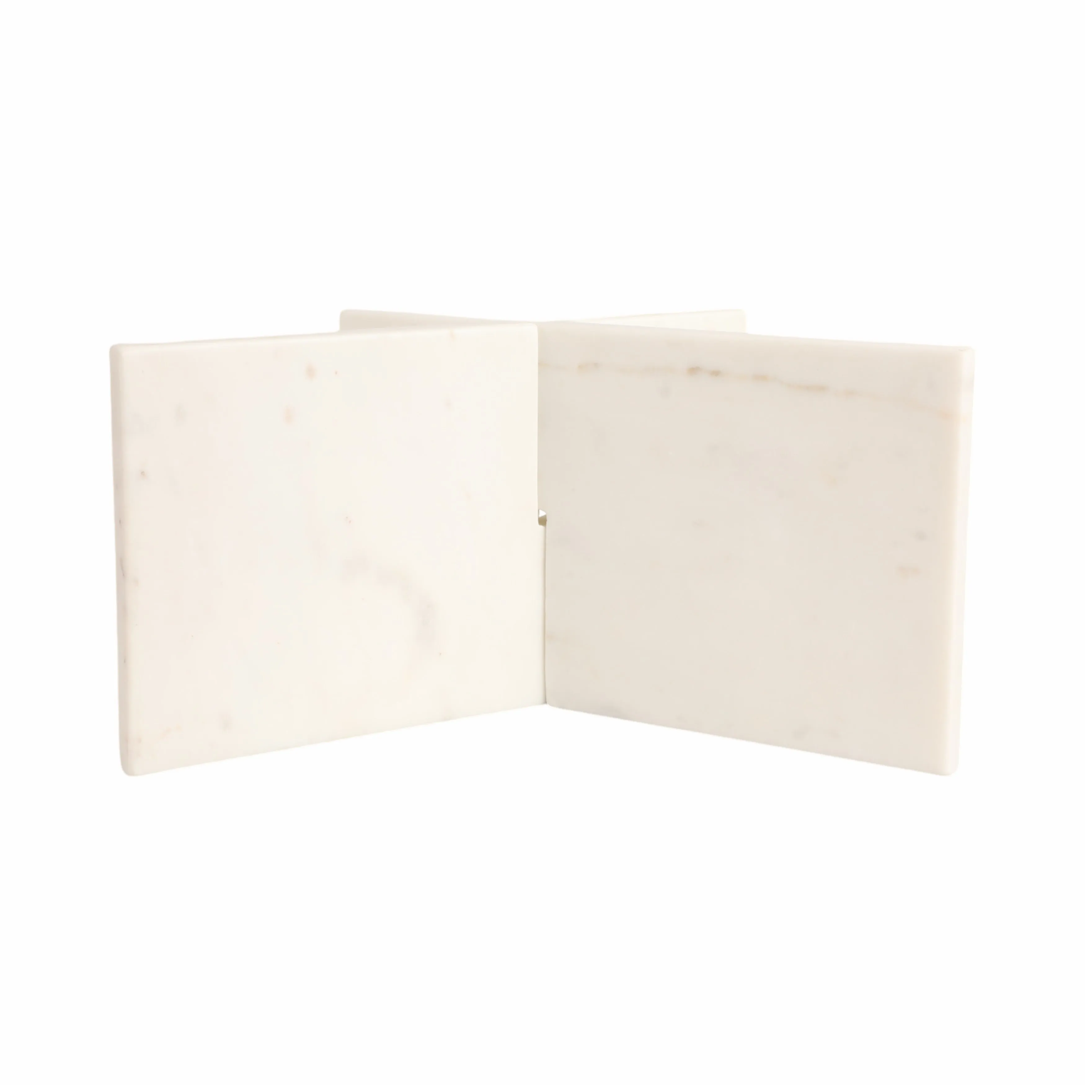 13" Marble Bookstand, White