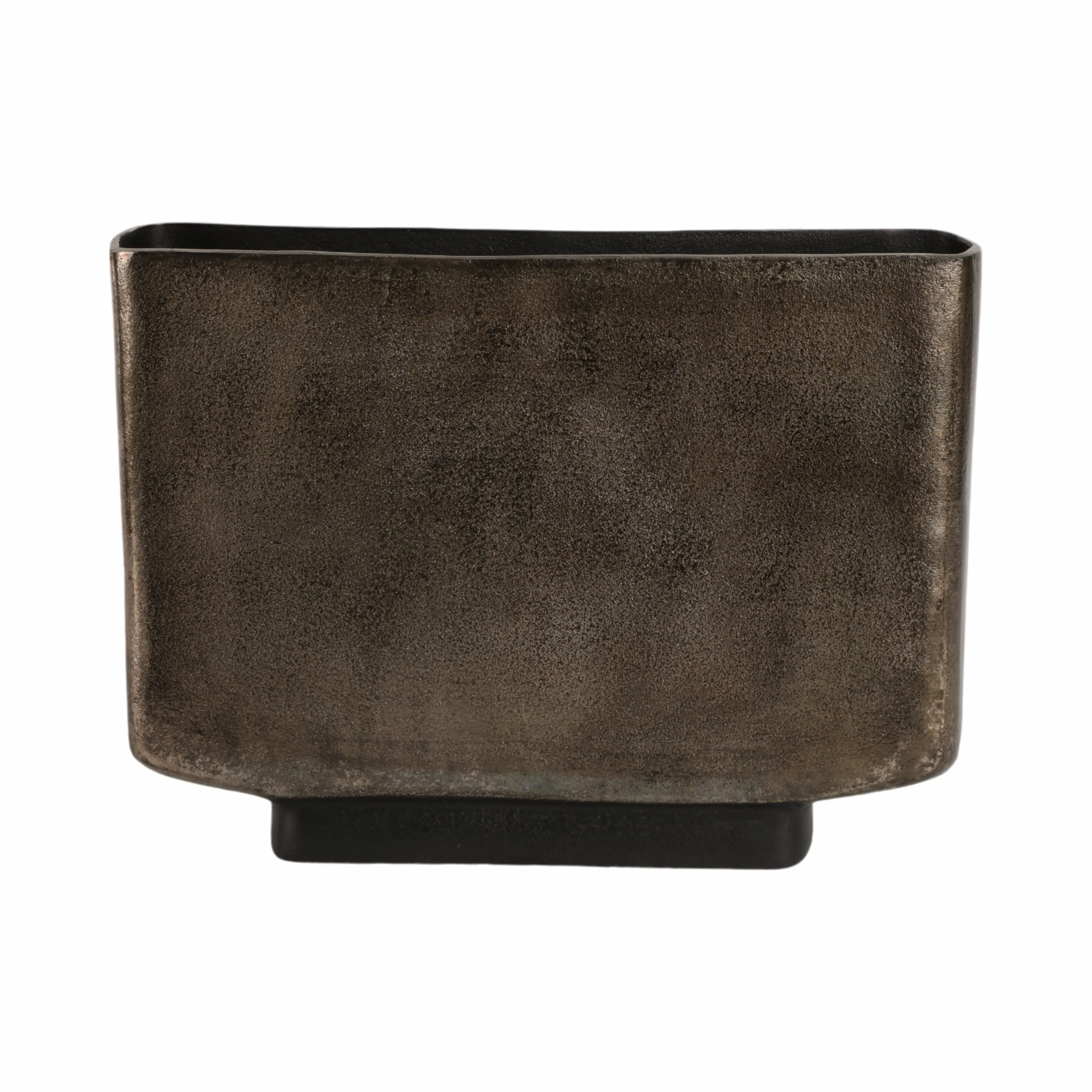 13" Parsa Small Metal Vase, Bronze