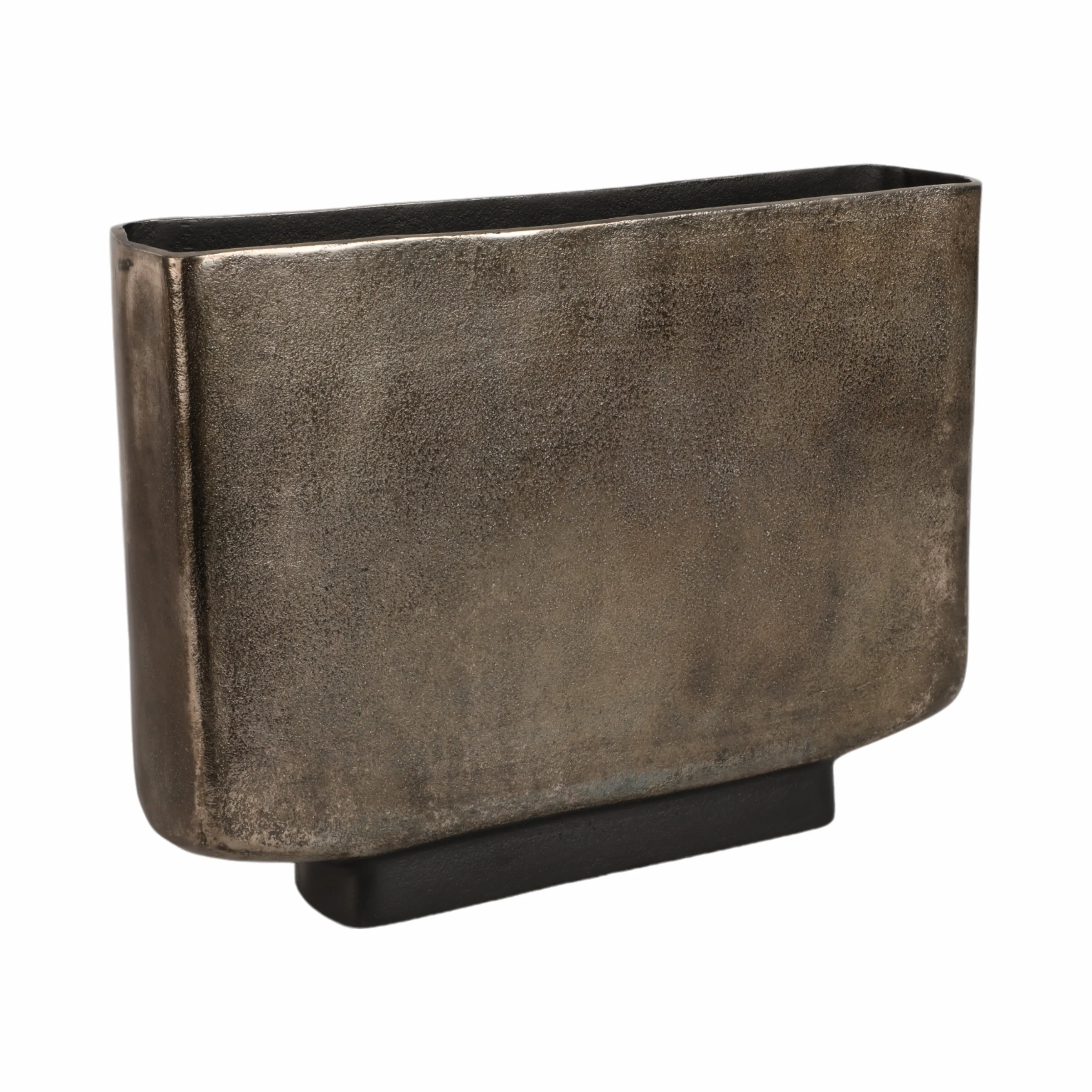 13" Parsa Small Metal Vase, Bronze