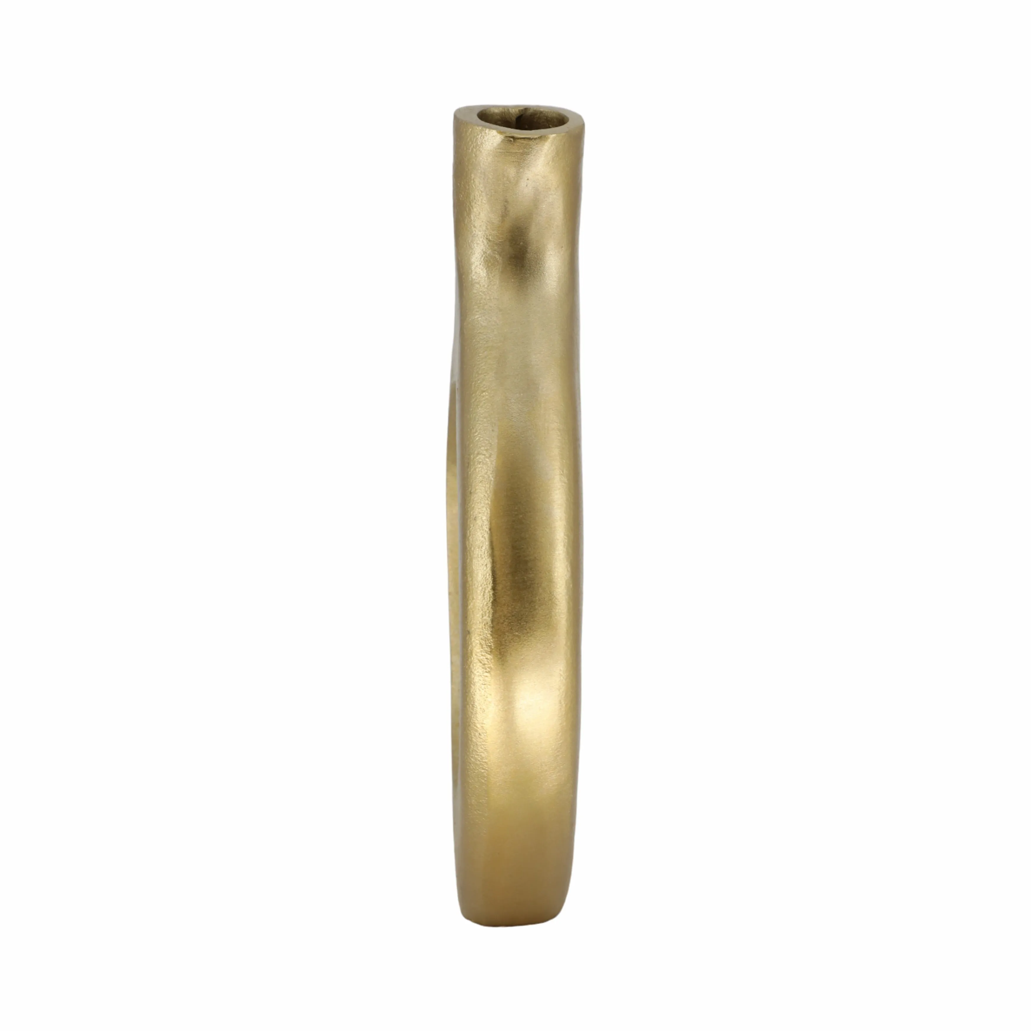 14" Adair Champagne Metal Vase