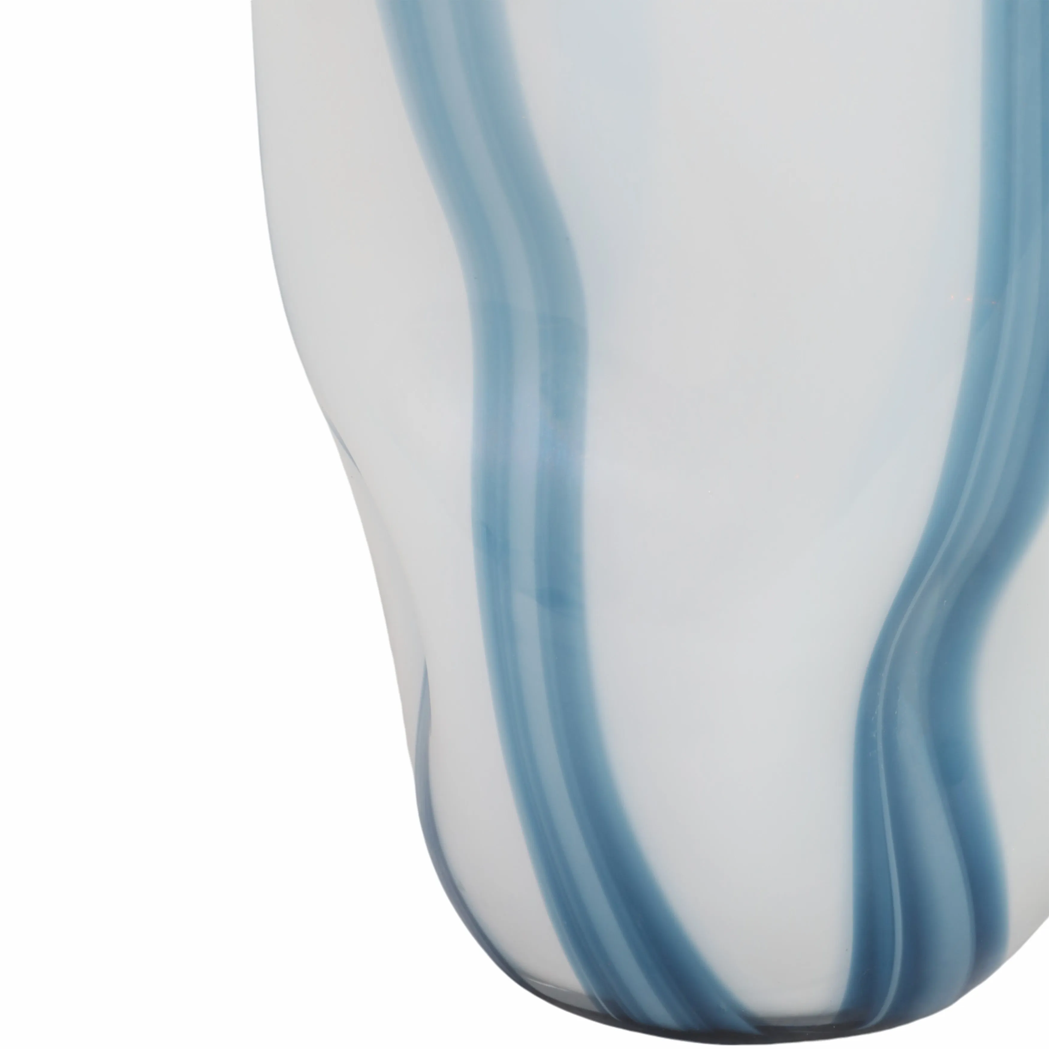 14" Beldan Large Blue Glass Vase