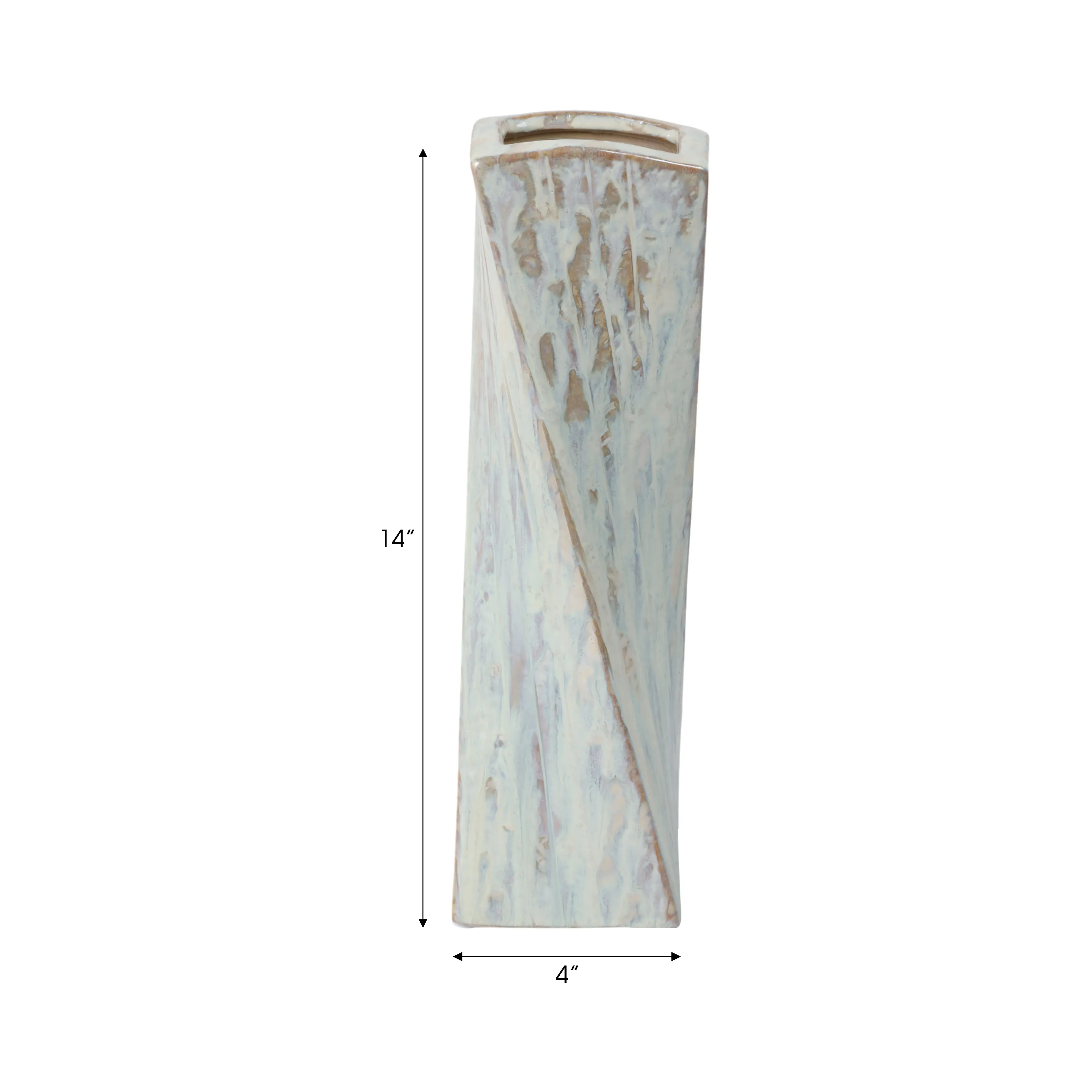 14" Pendelton Large Twist Vase