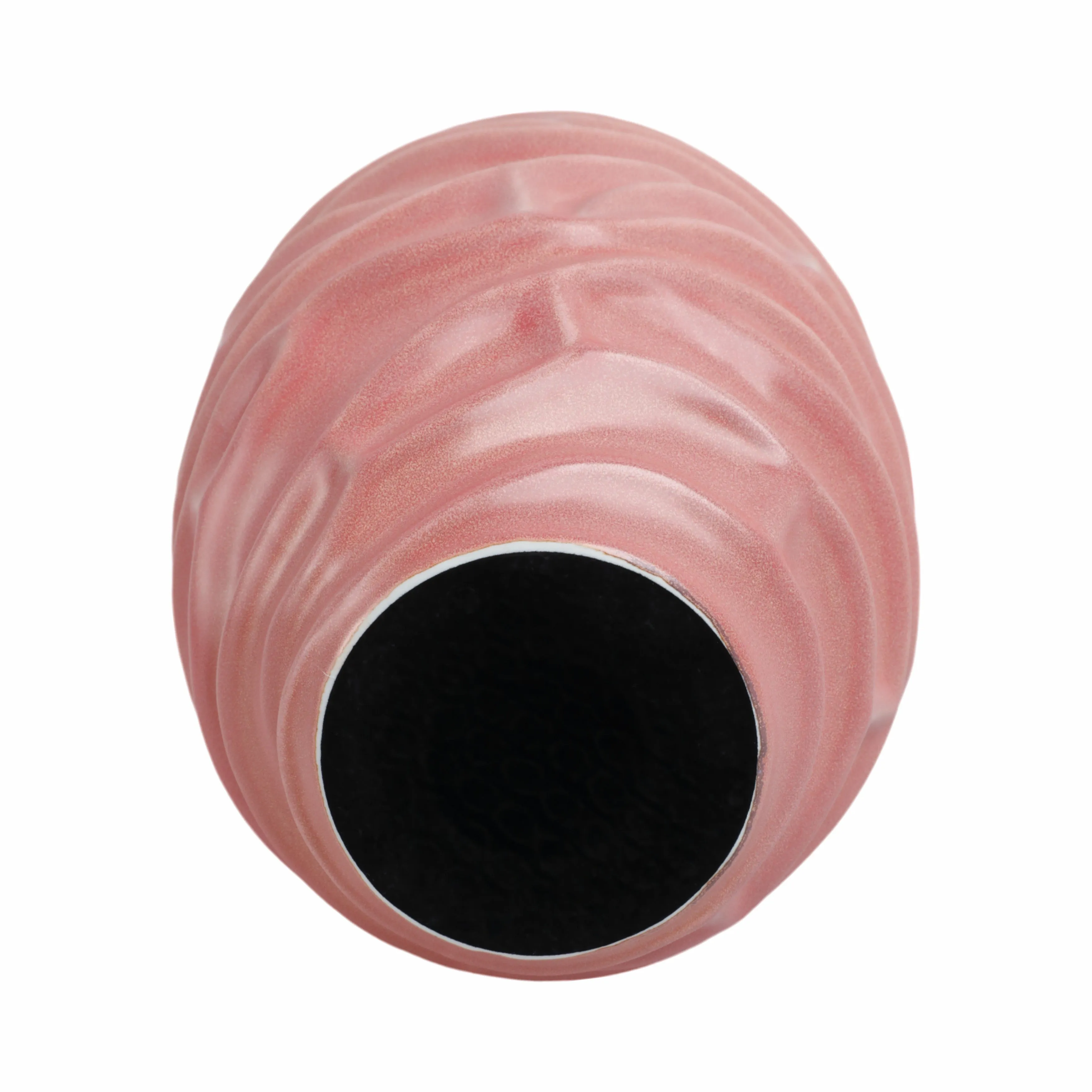 14"qunlan Small Porcelain Vase, Bean Red