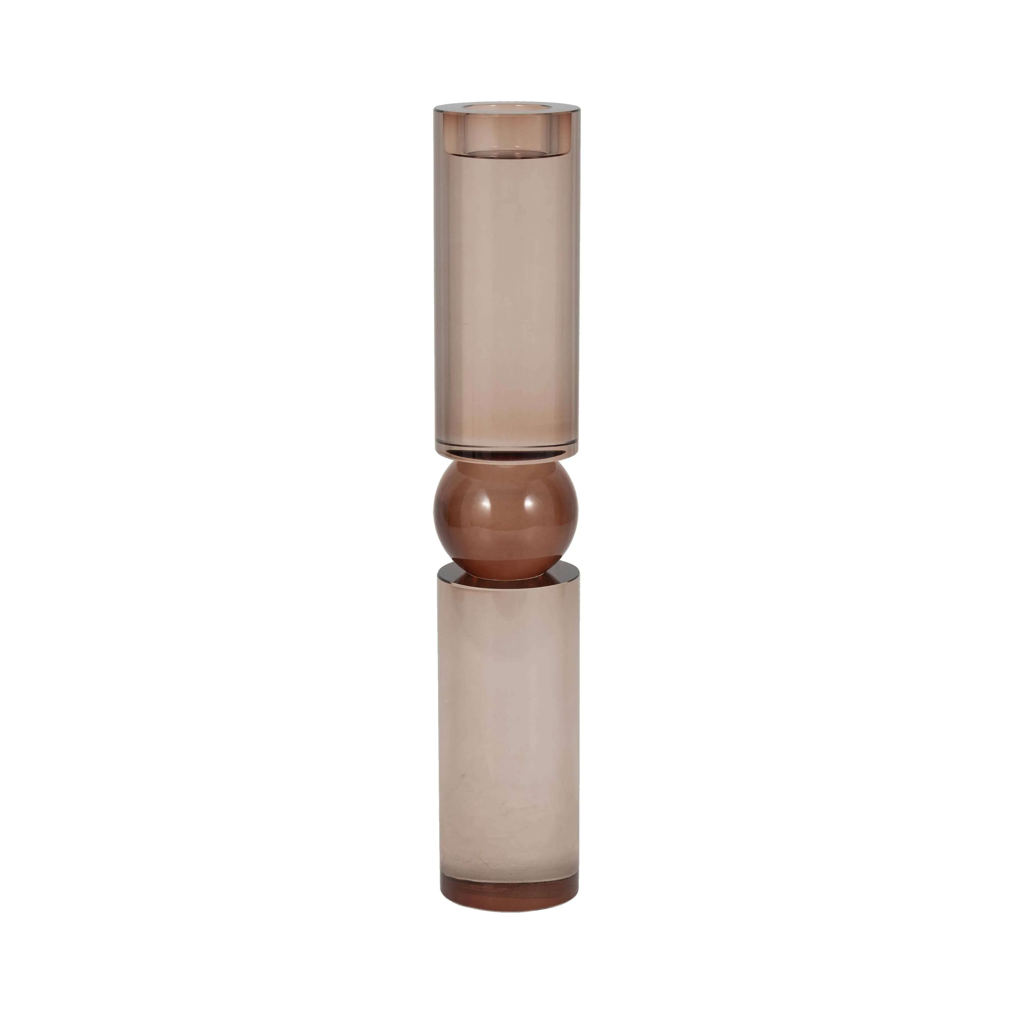 15" MARLA SMALL BRONZE CRYSTAL CANDLESTICK