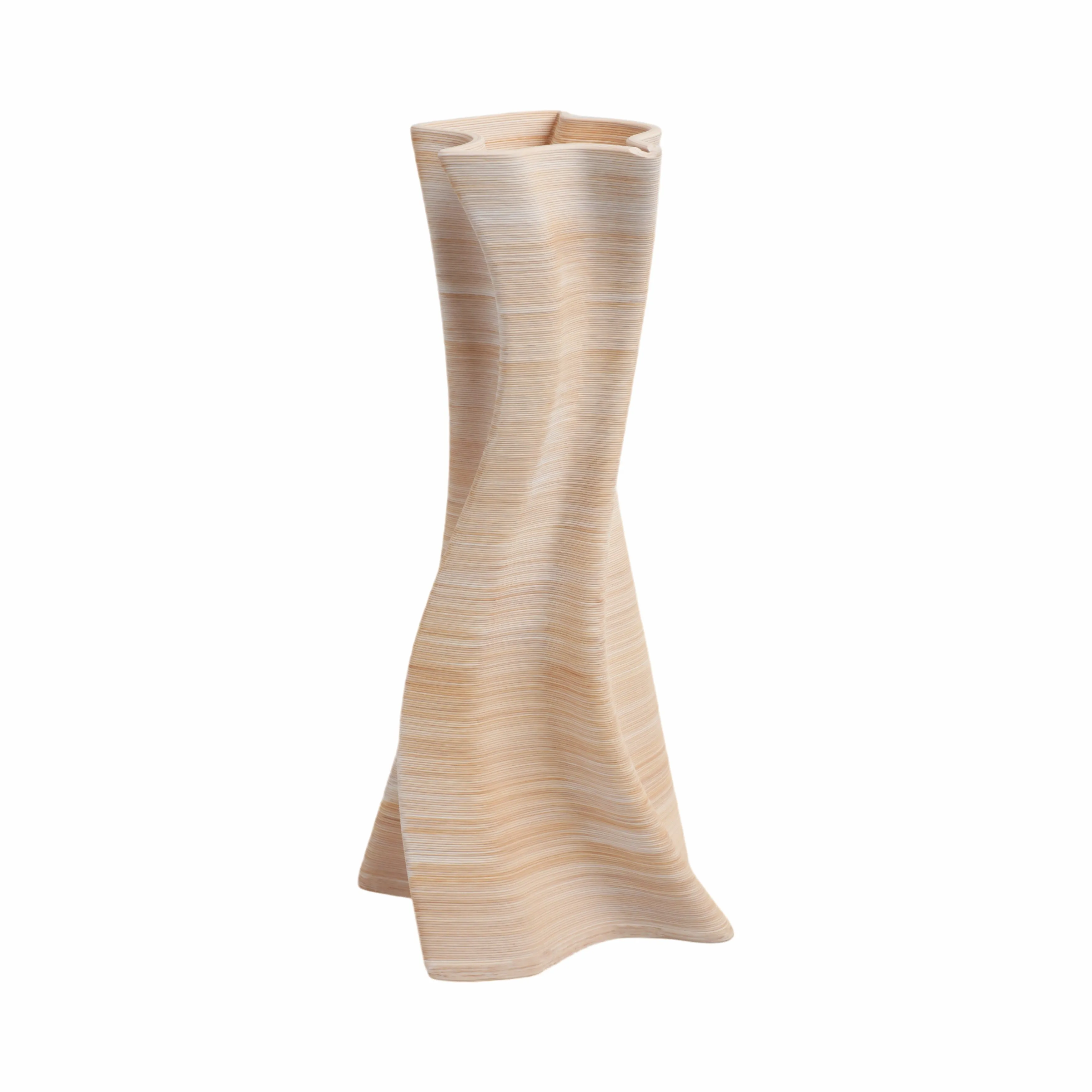15"norissa Large 3d Printed Porcelain Vase, Multi