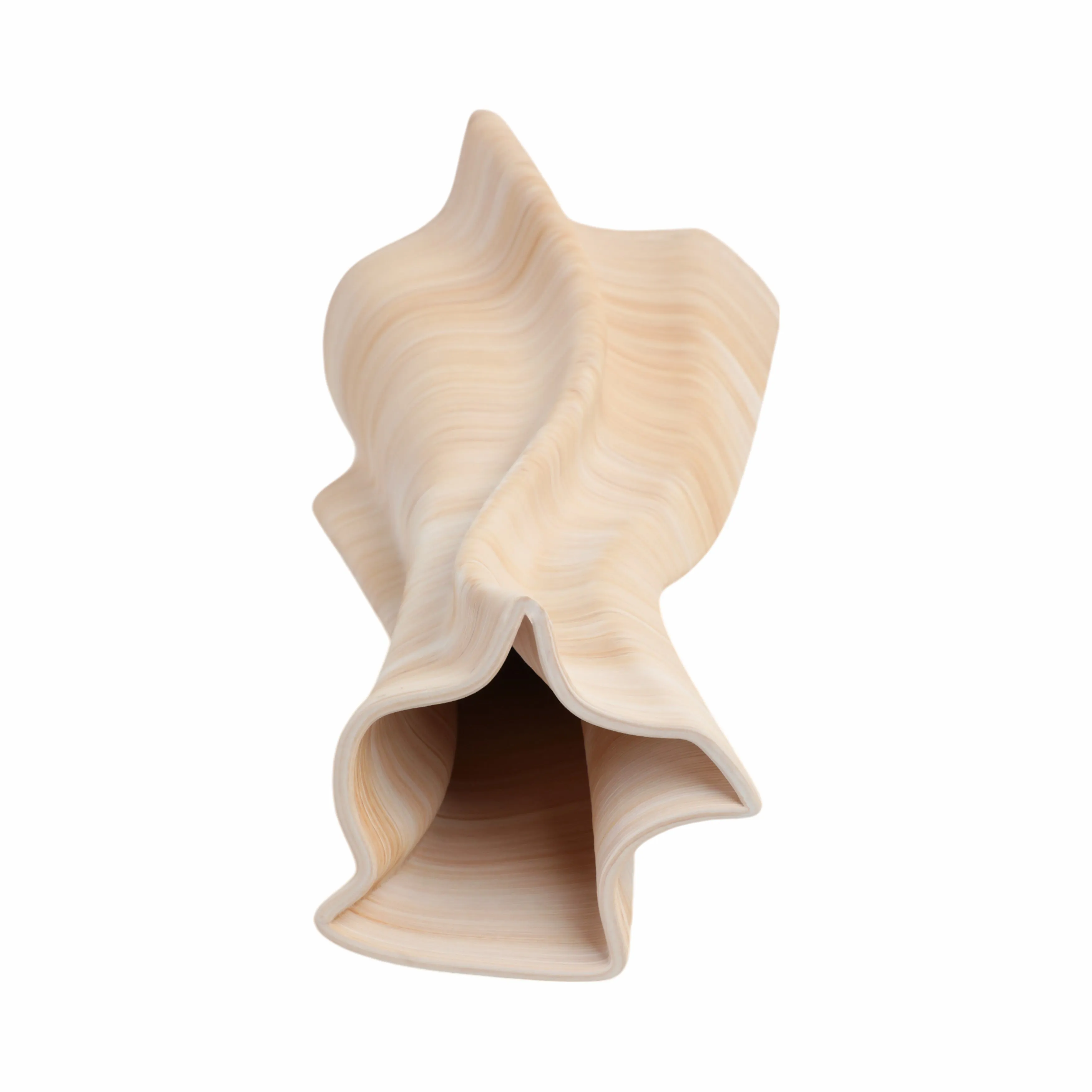 15"norissa Large 3d Printed Porcelain Vase, Multi