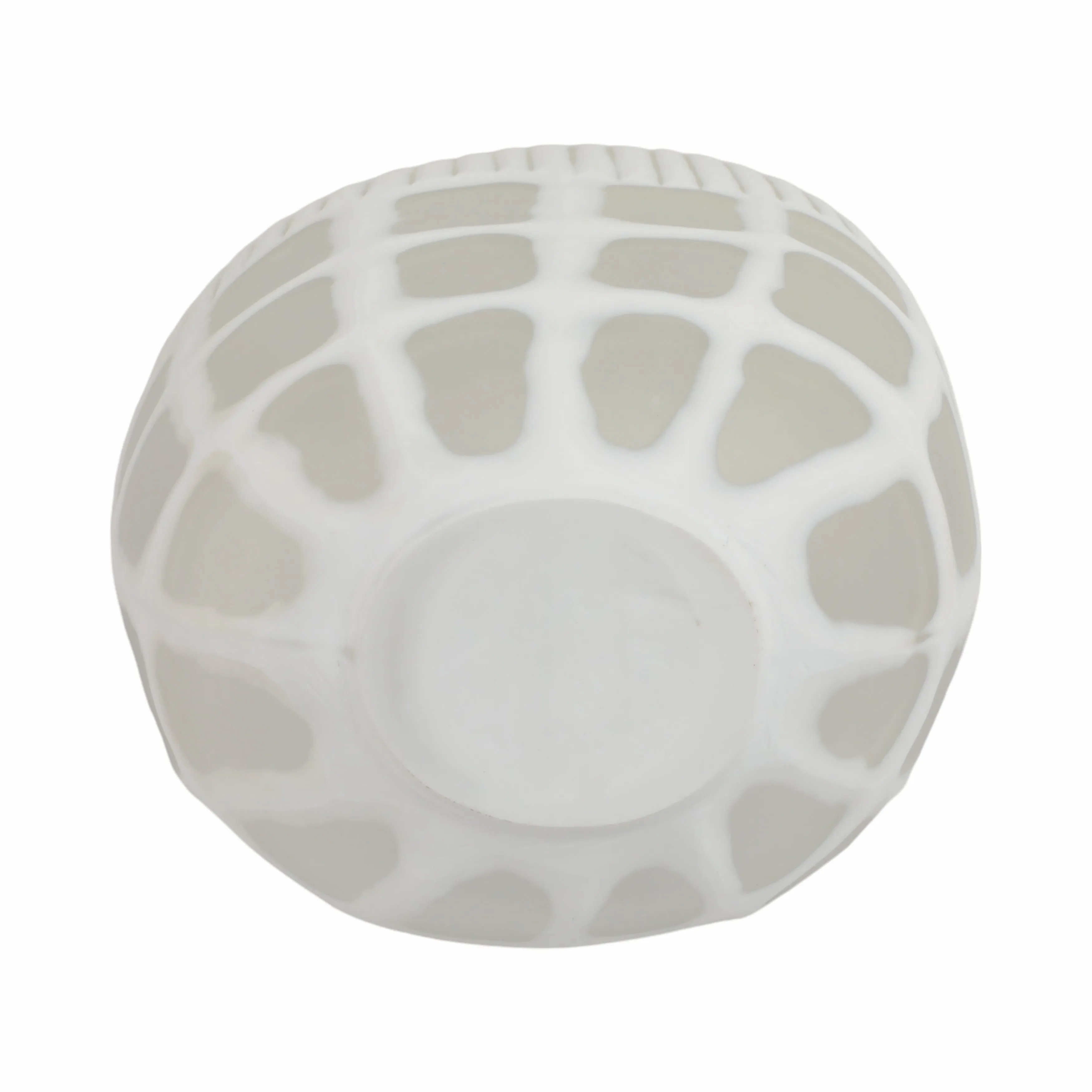 16" Arles Large White Glass Vase