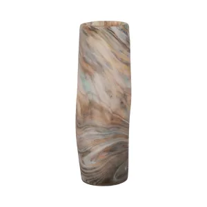 16" Dimpled Alabaster Finish Vase, Multi