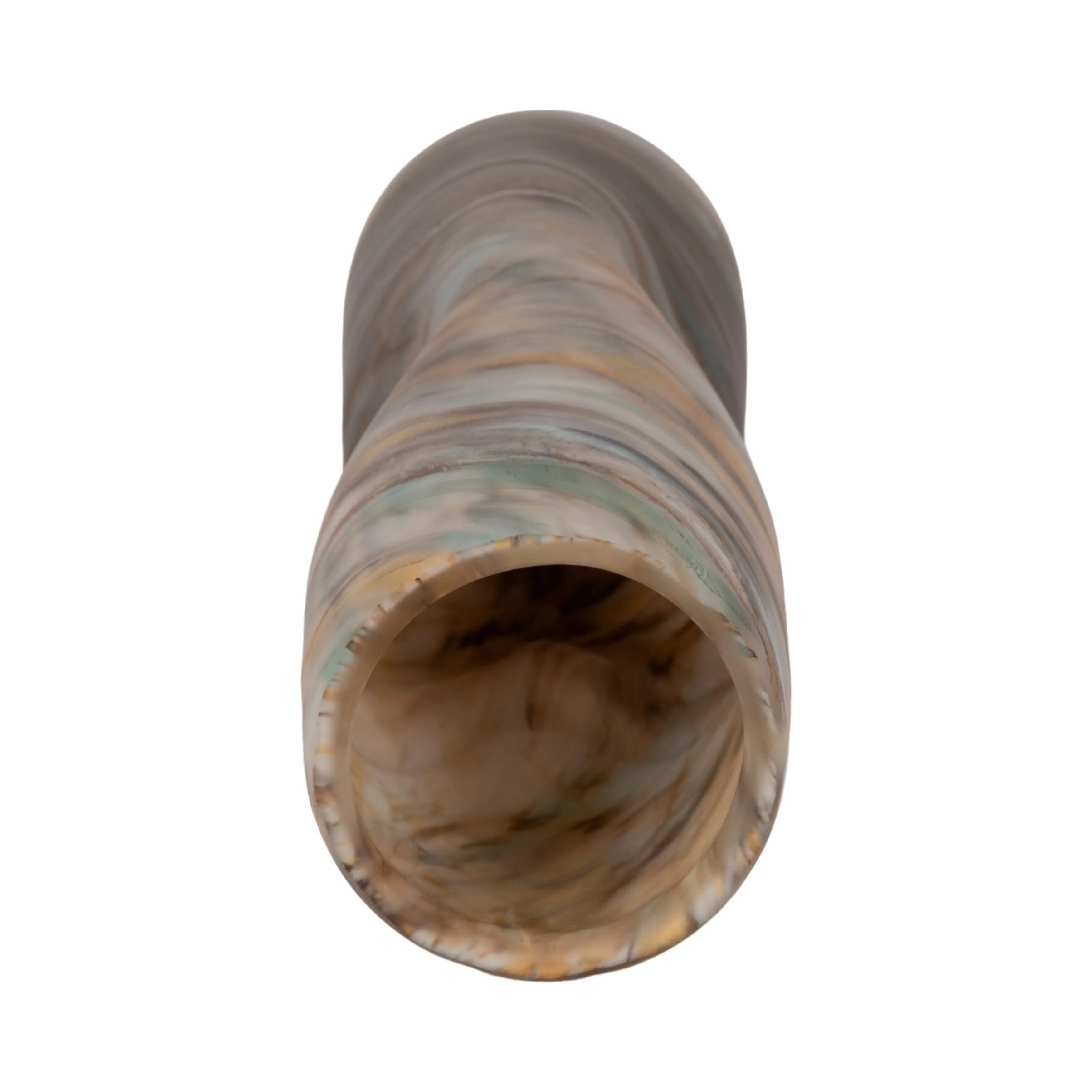 16" Dimpled Alabaster Finish Vase, Multi