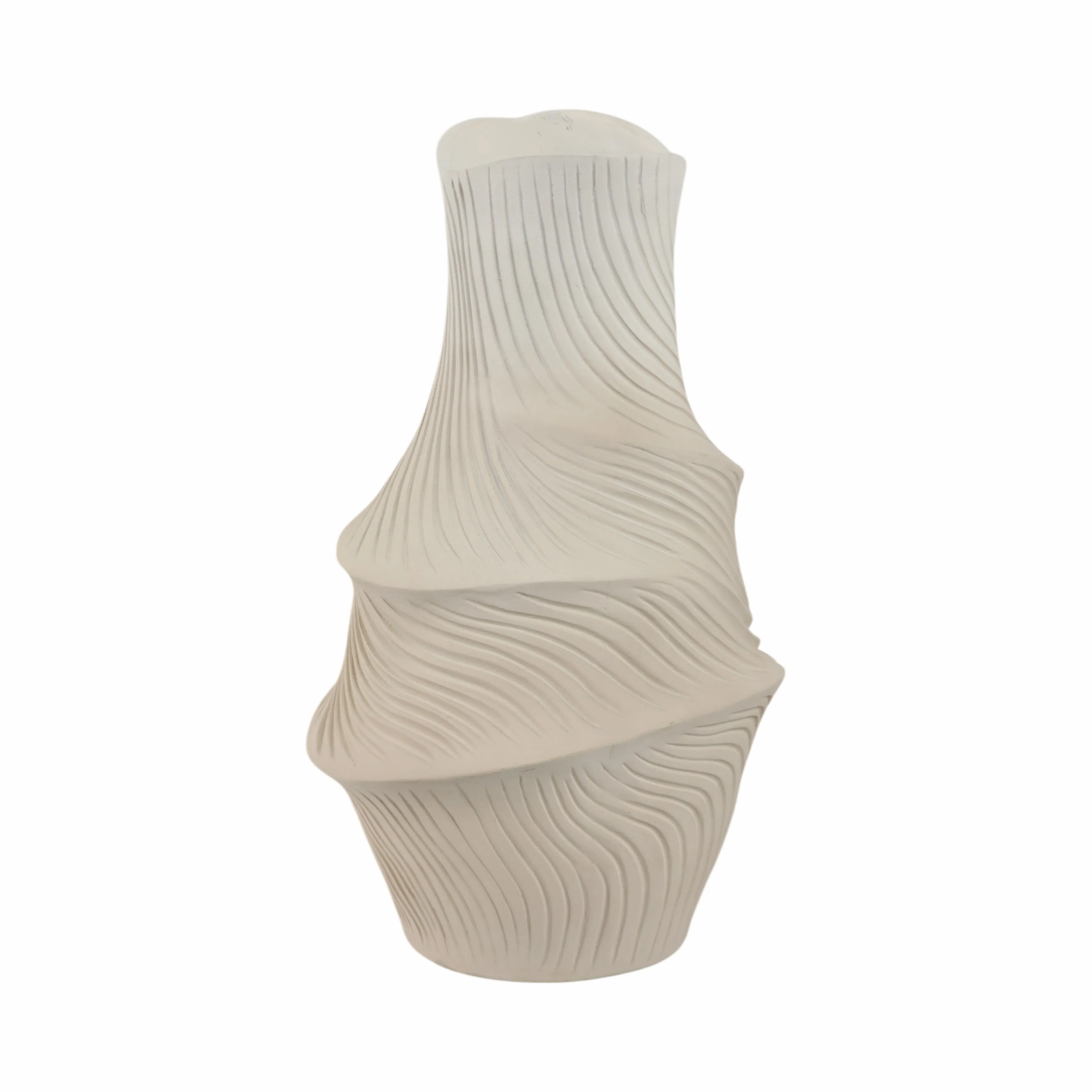 16" Lommel Small Carved Vase