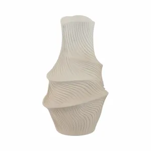16" Lommel Small Carved Vase