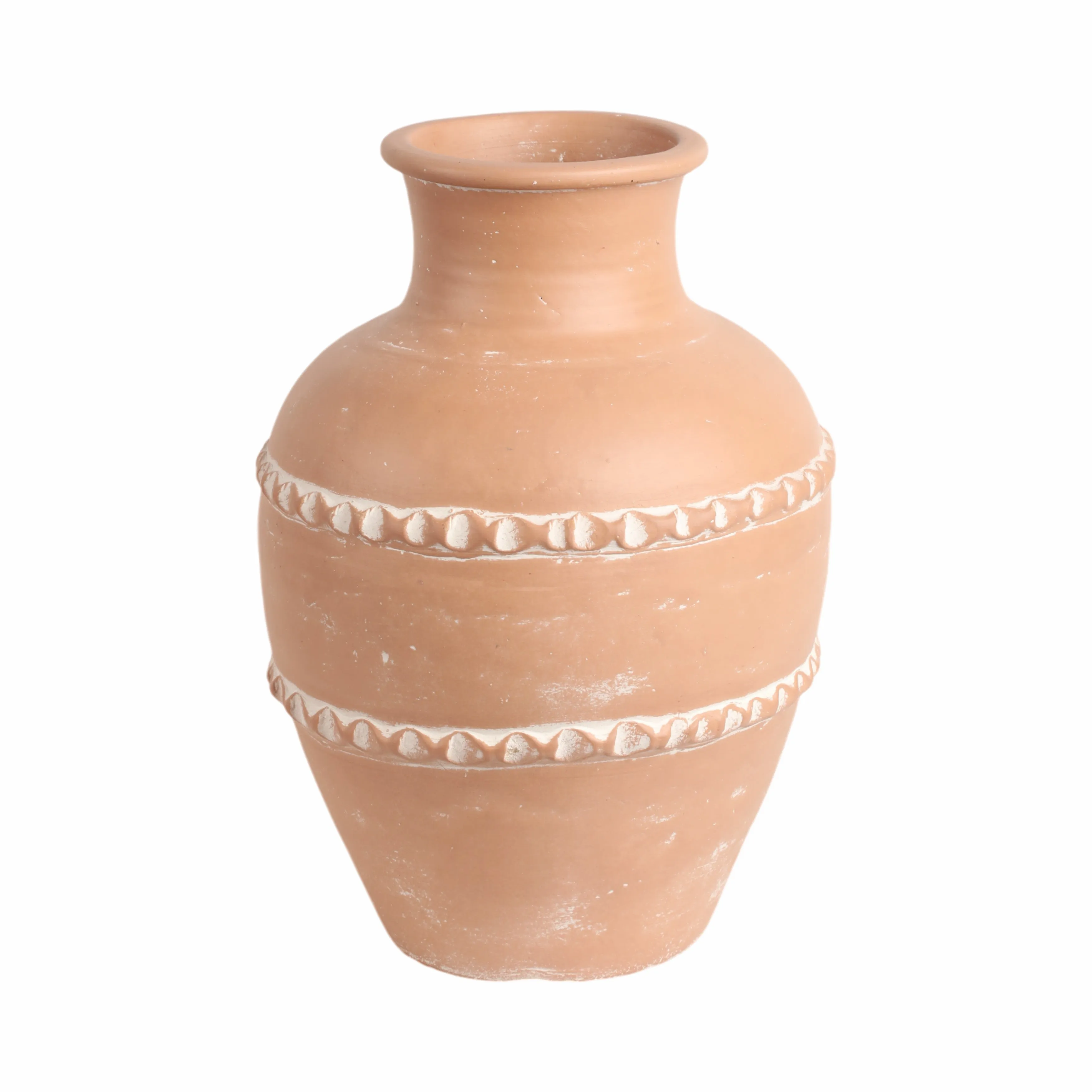 16" Traditional Terracotta Vase, Terracotta