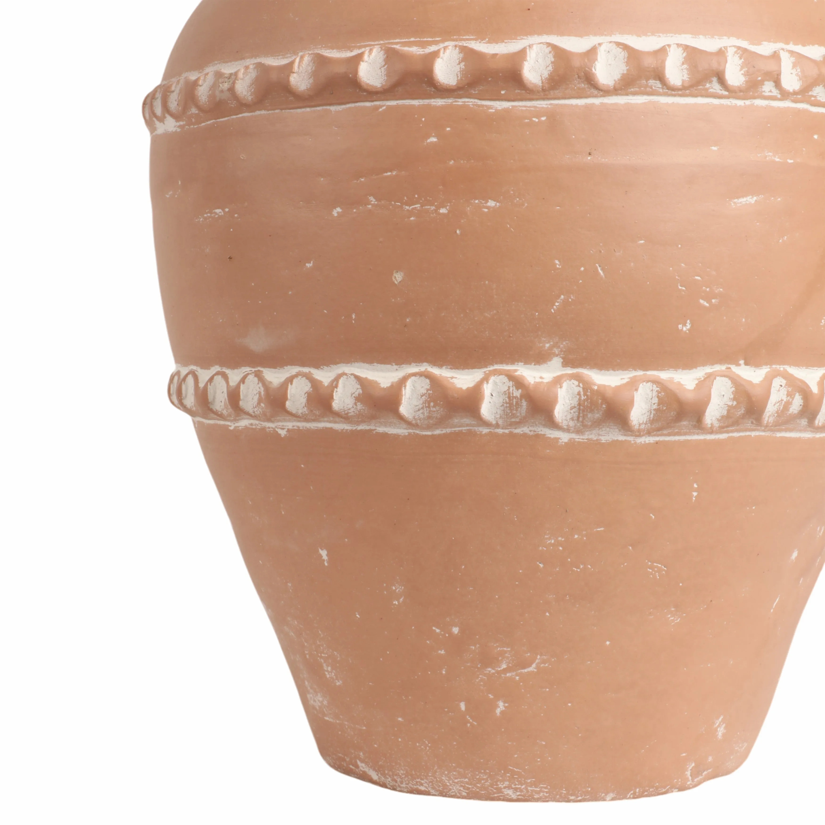 16" Traditional Terracotta Vase, Terracotta
