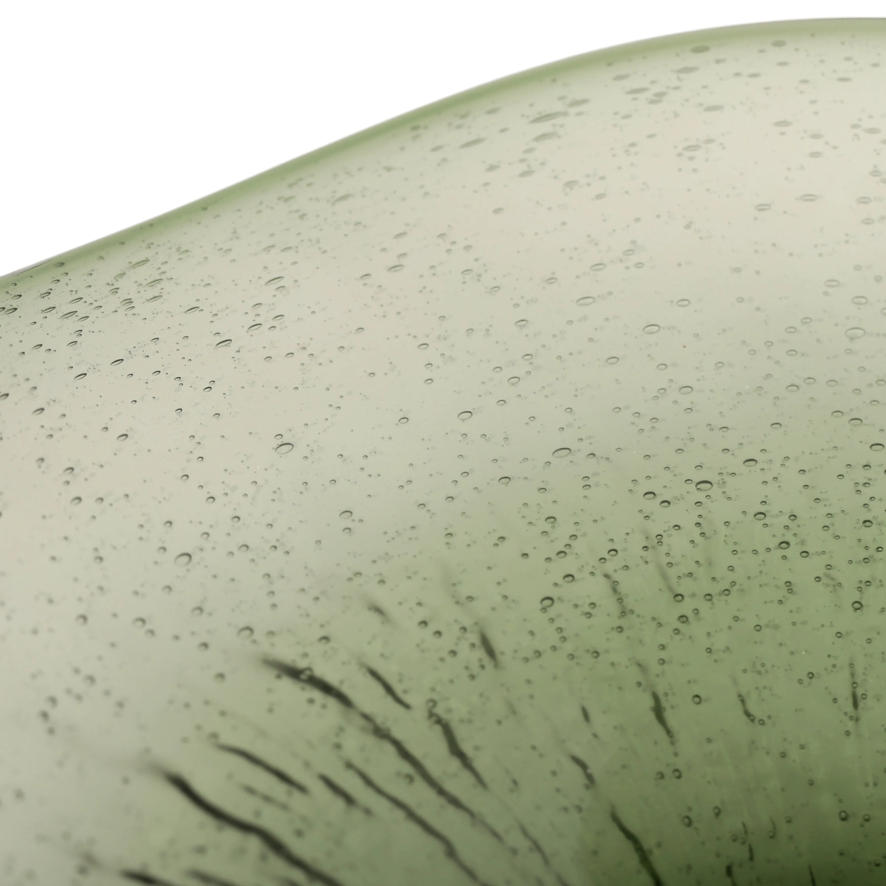 16" Valdez Green Glass Bowl