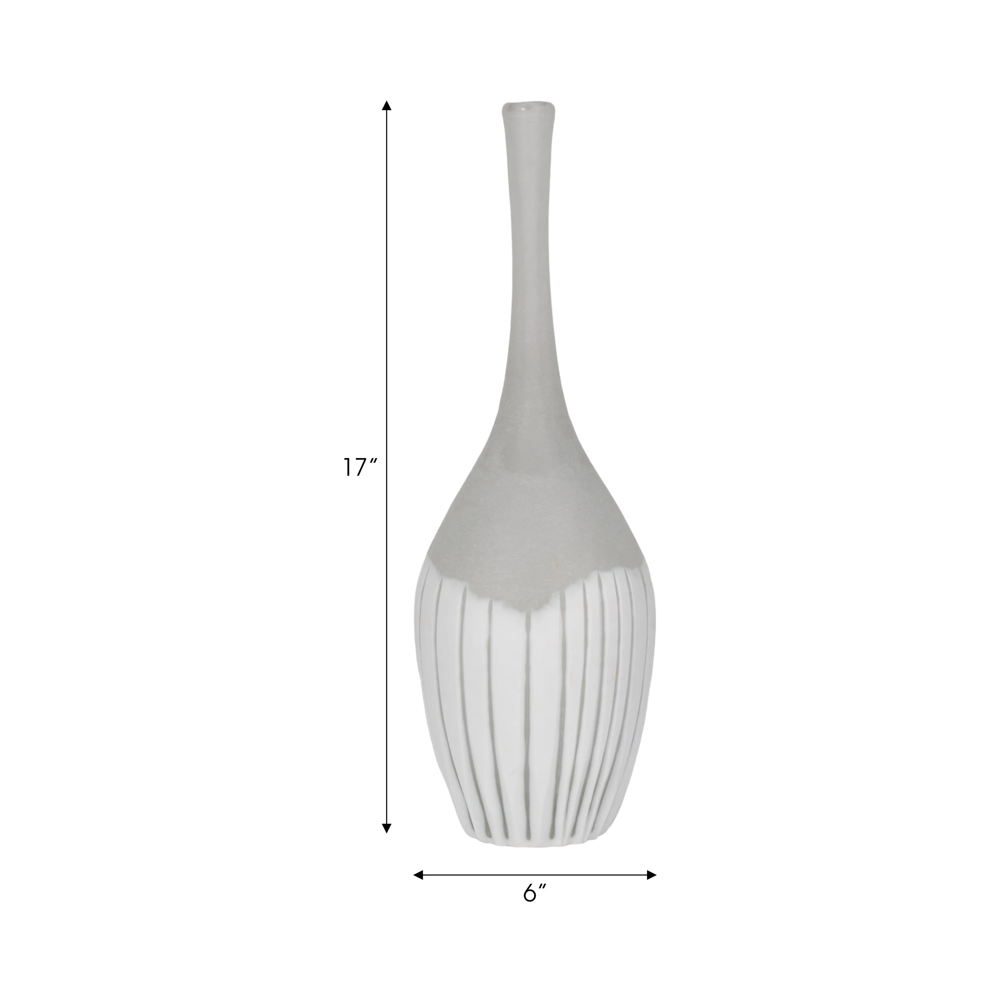 17" DULCET MEDIUM GLASS BOTTLE