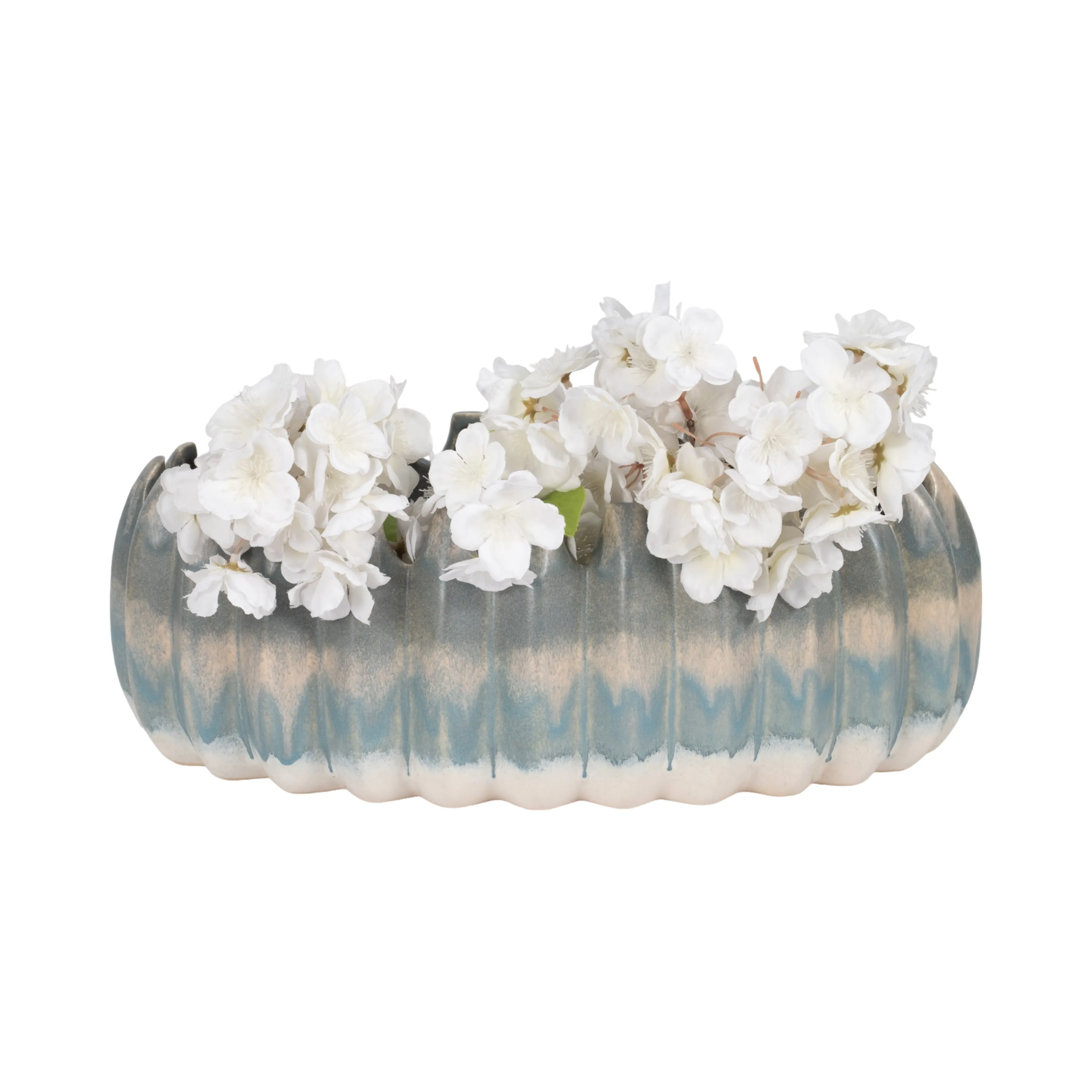 17" Estella Blue Ceramic Bowl