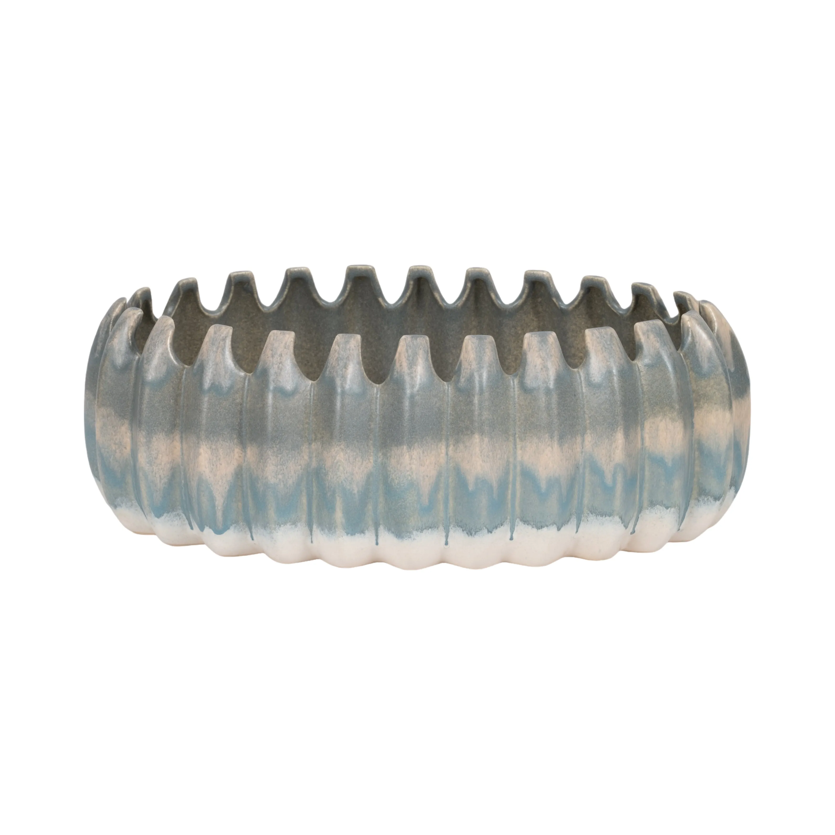 17" Estella Blue Ceramic Bowl