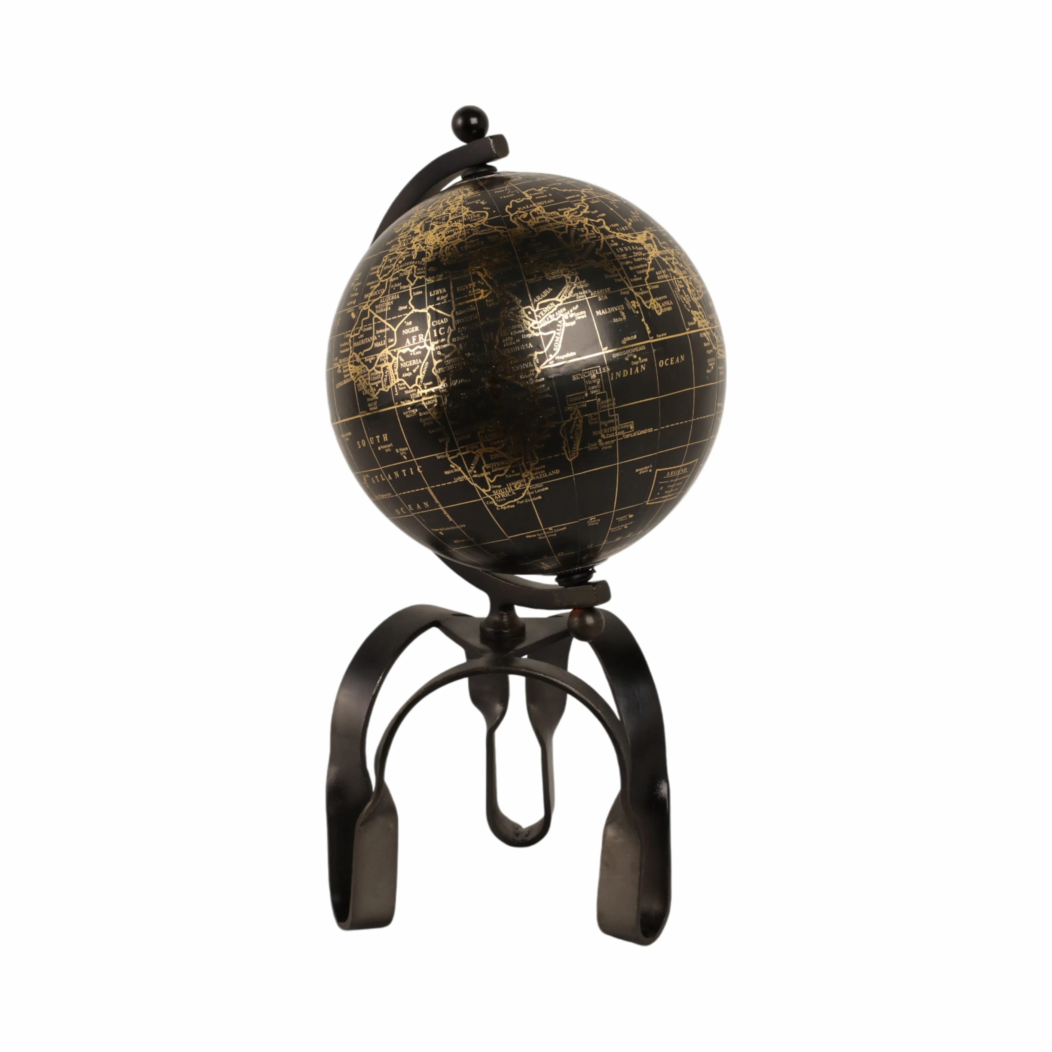 17" Rally Small Metal Globe
