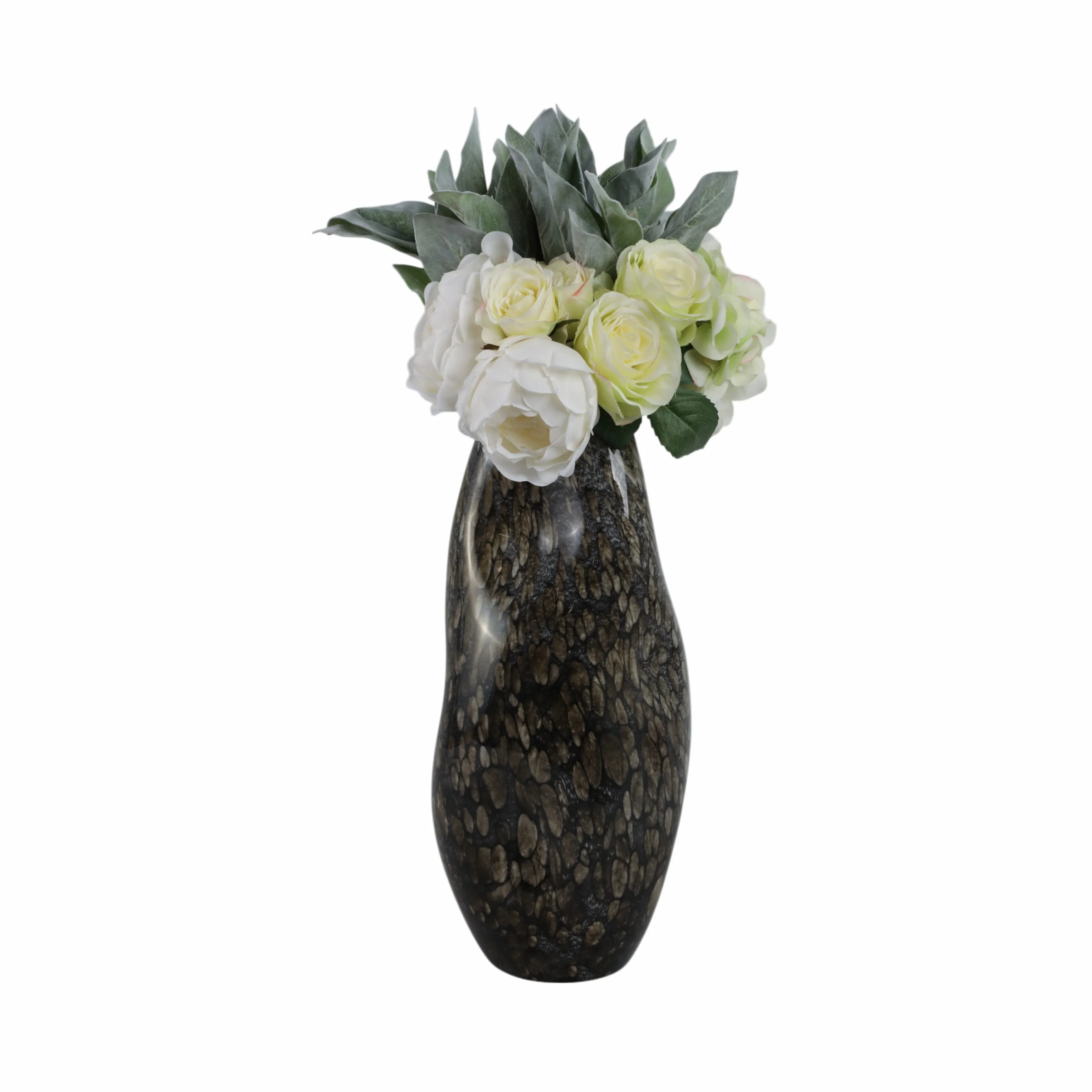 17" Tunis Large Speckled Glass Vase